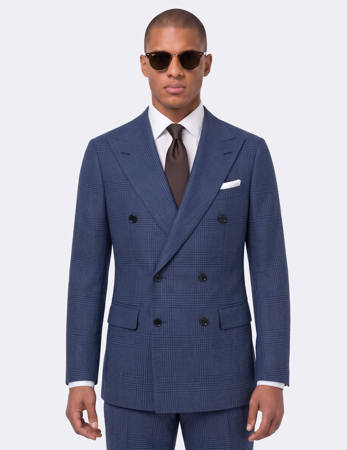 Ravello Blue Double Breasted Suit - Samir Bachkami