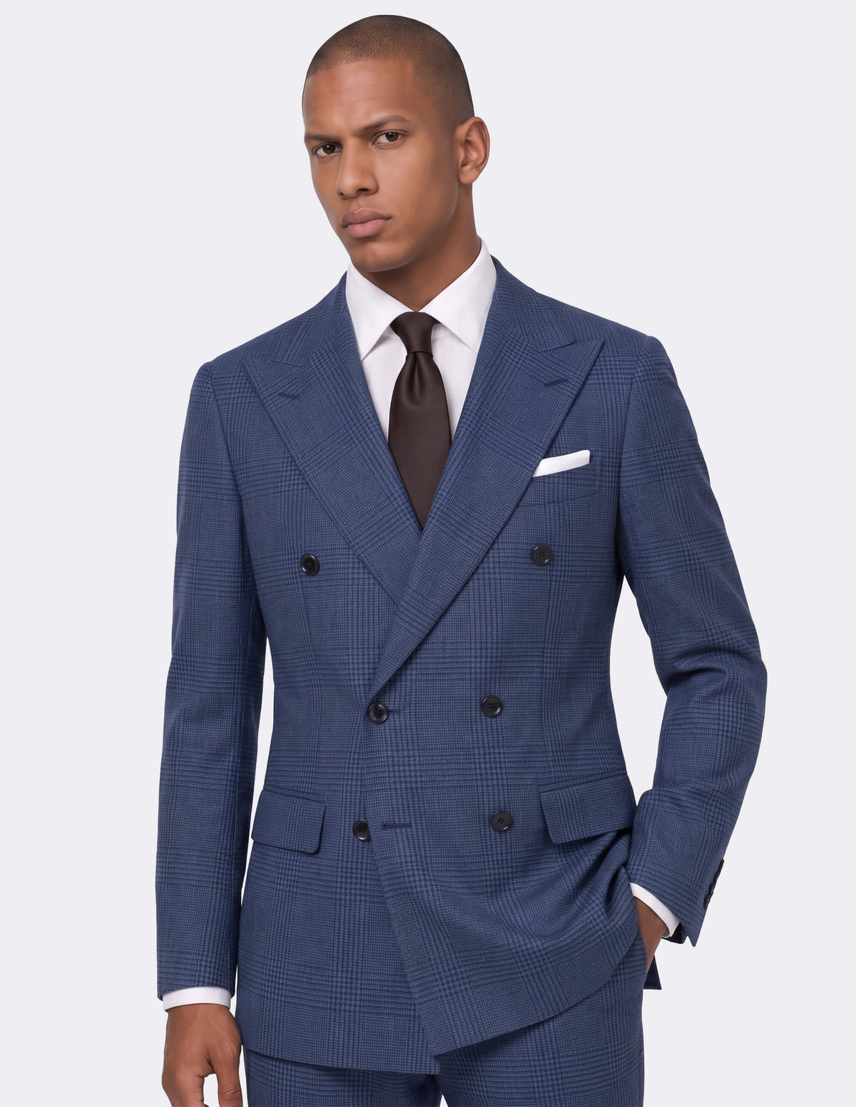 Ravello Blue Double Breasted Suit - Samir Bachkami