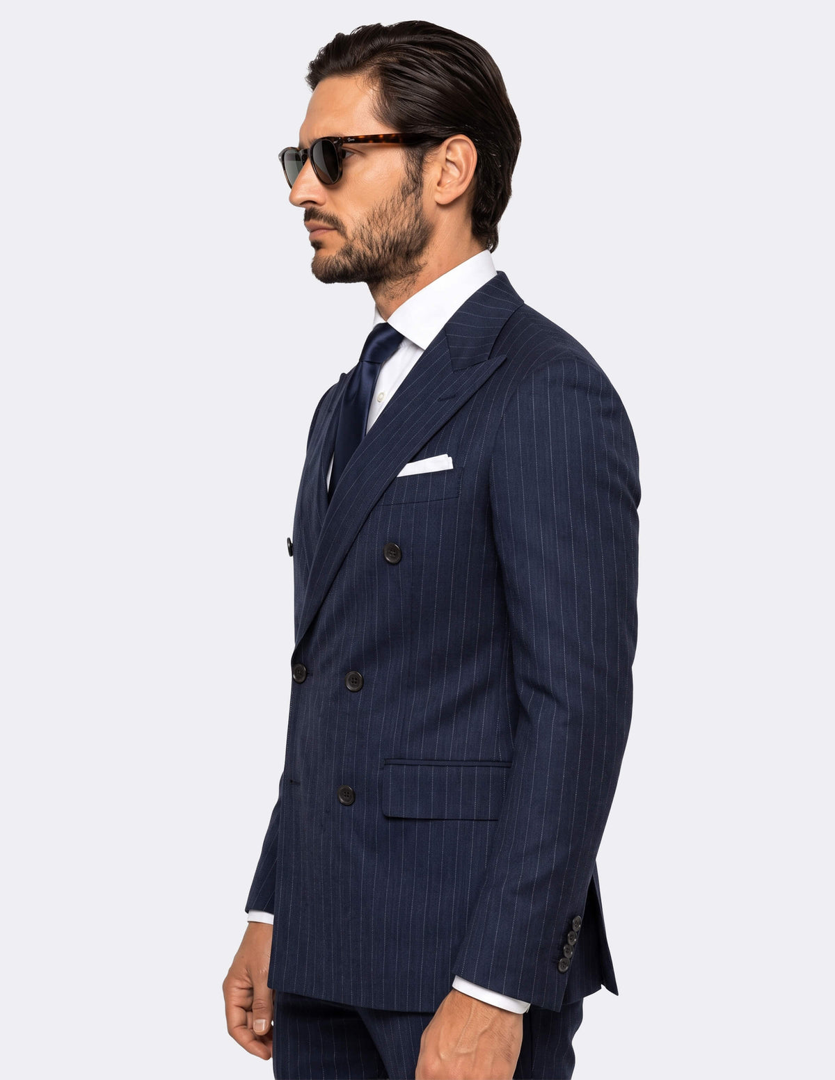 Rivière Bleue Double-Breasted Suit - Samir Bachkami