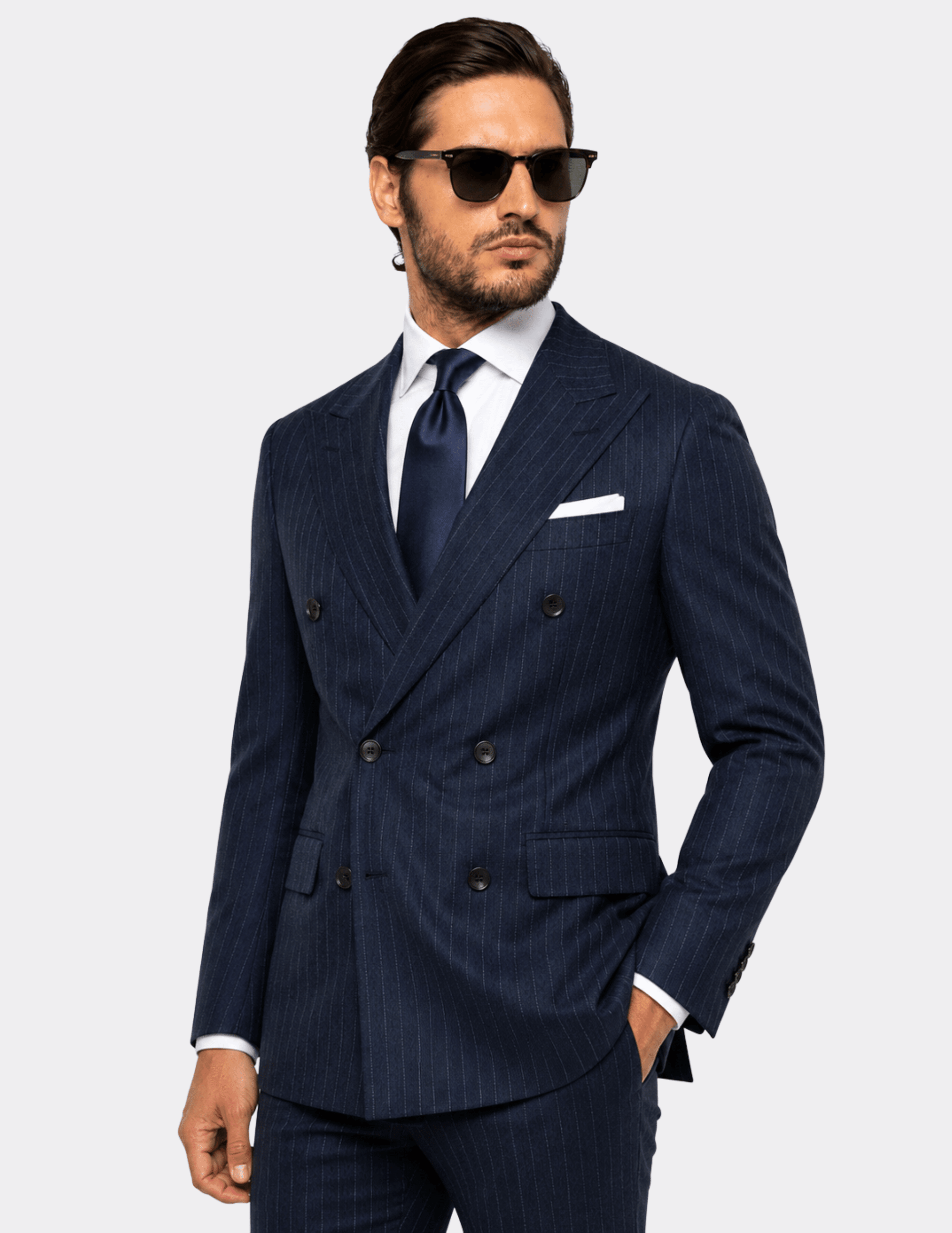 Rivière Bleue Double-Breasted Suit - Samir Bachkami