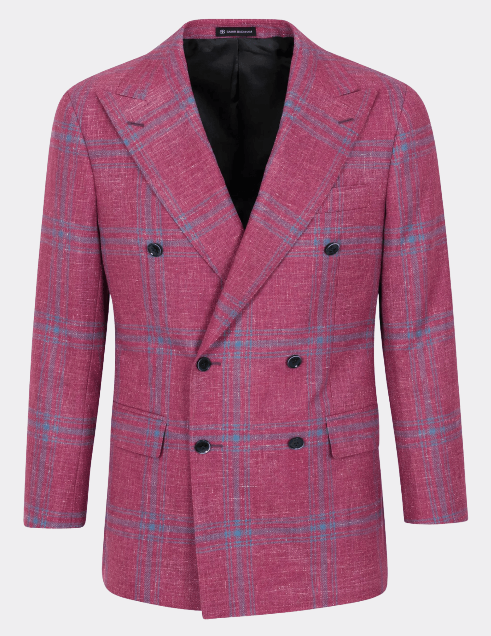 Rosewood Plaid Double - Breasted Suit - Samir Bachkami