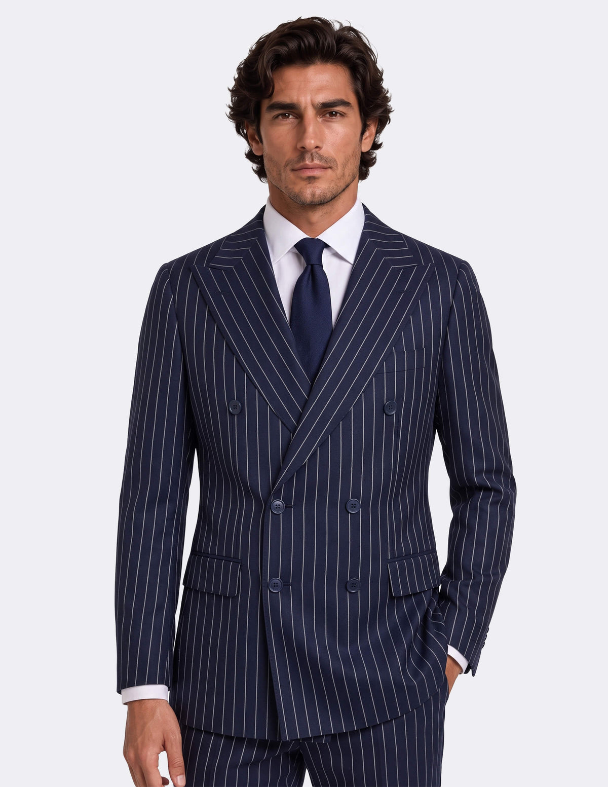 Royal Navy Double-Breasted Suit - Samir Bachkami