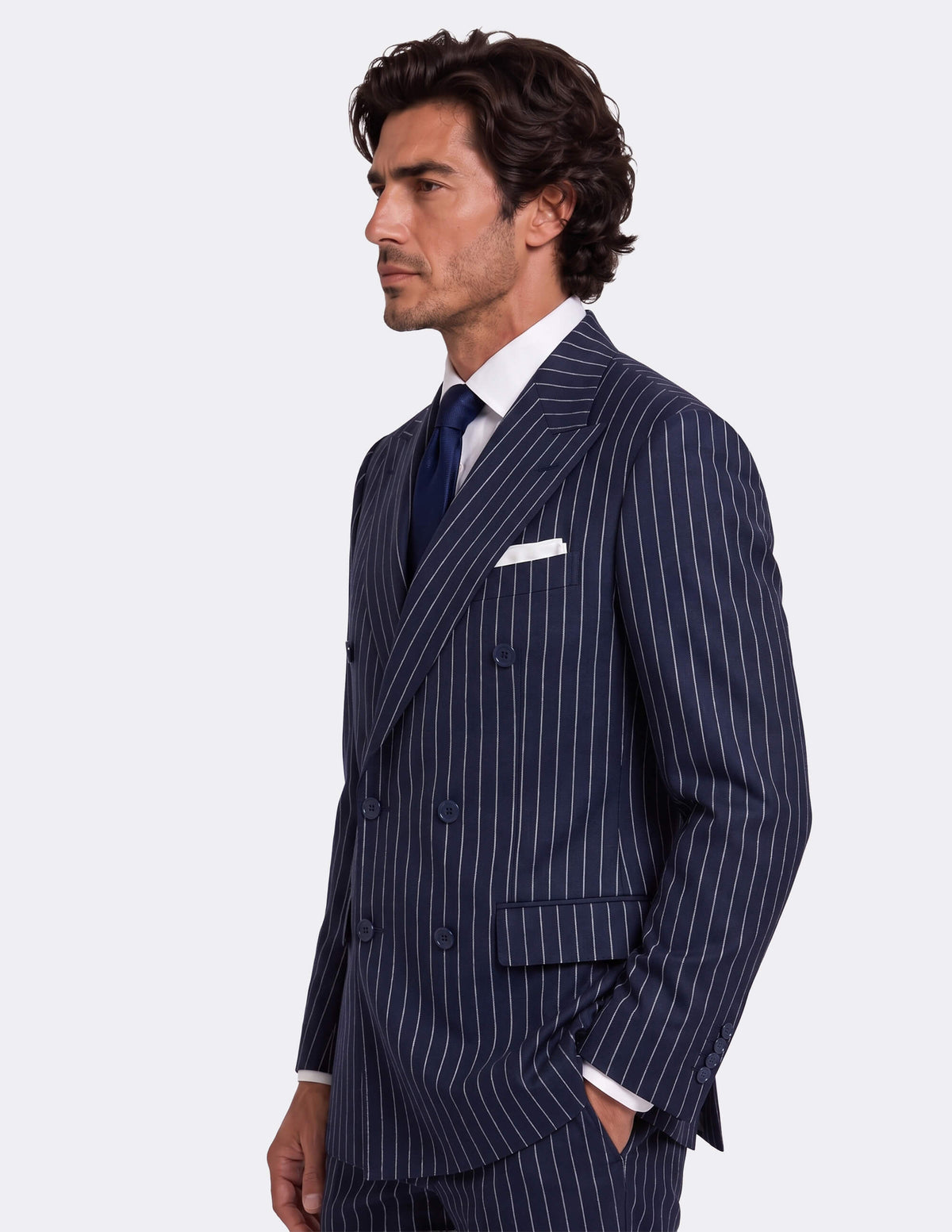 Royal Navy Double-Breasted Suit - Samir Bachkami