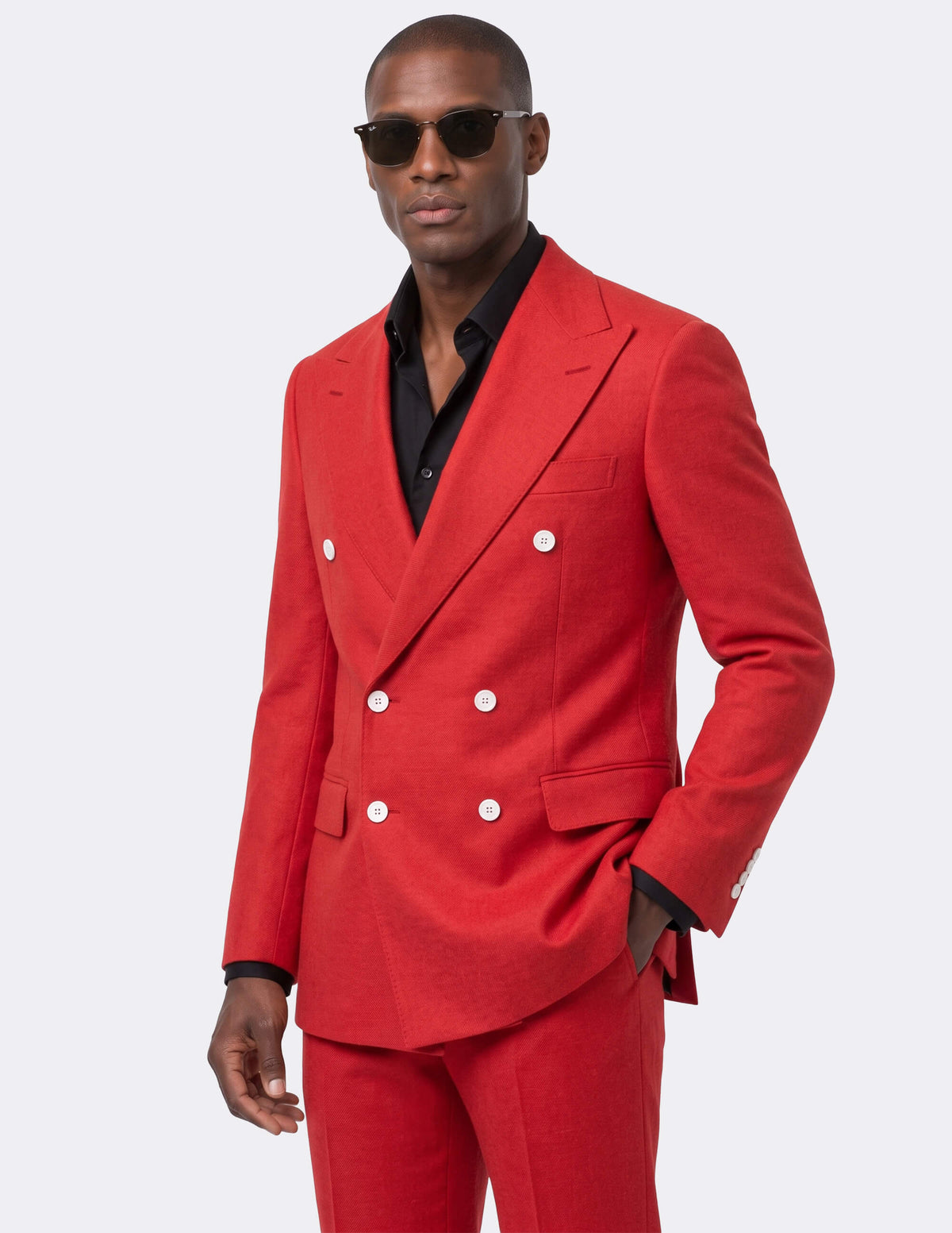 Ruby Monarch Double-Breasted Suit - Samir Bachkami
