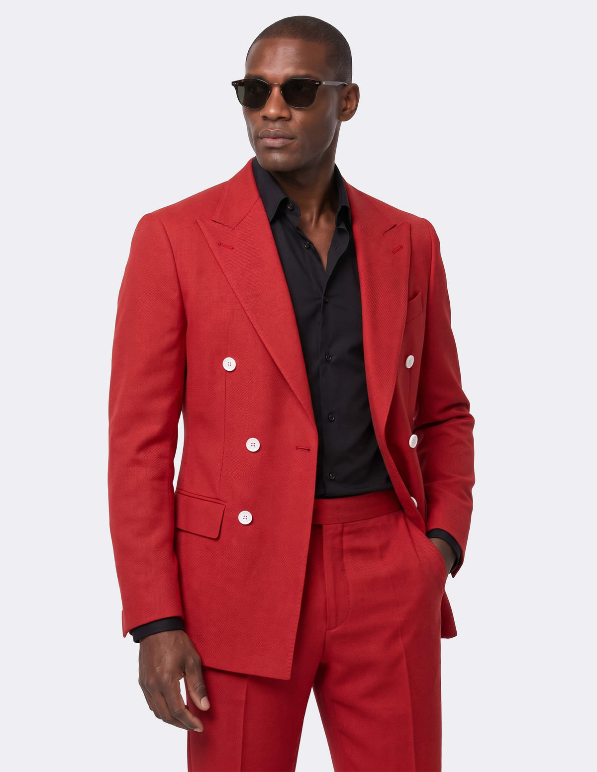 Ruby Monarch Double-Breasted Suit - Samir Bachkami
