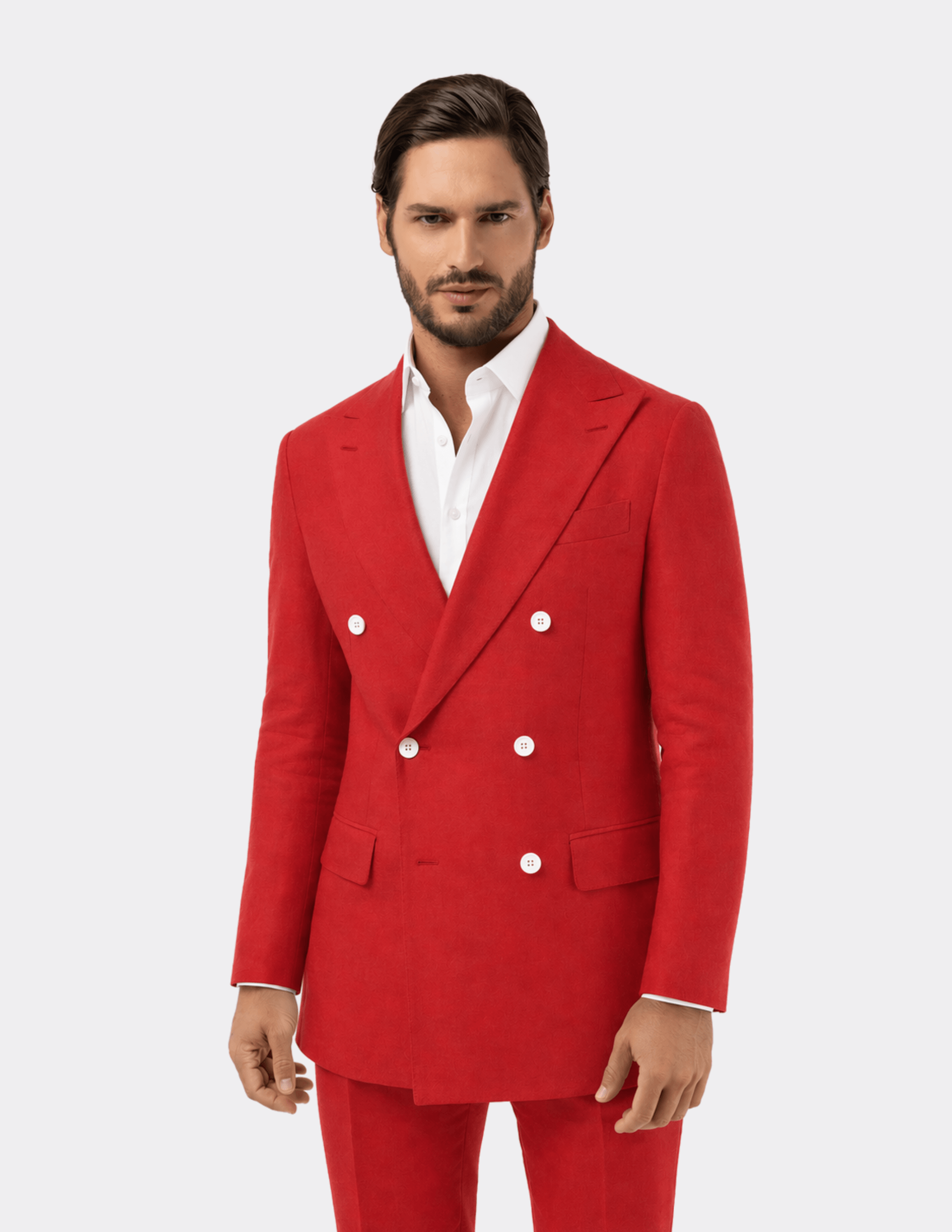 Ruby Monarch Double - Breasted Suit - Samir Bachkami