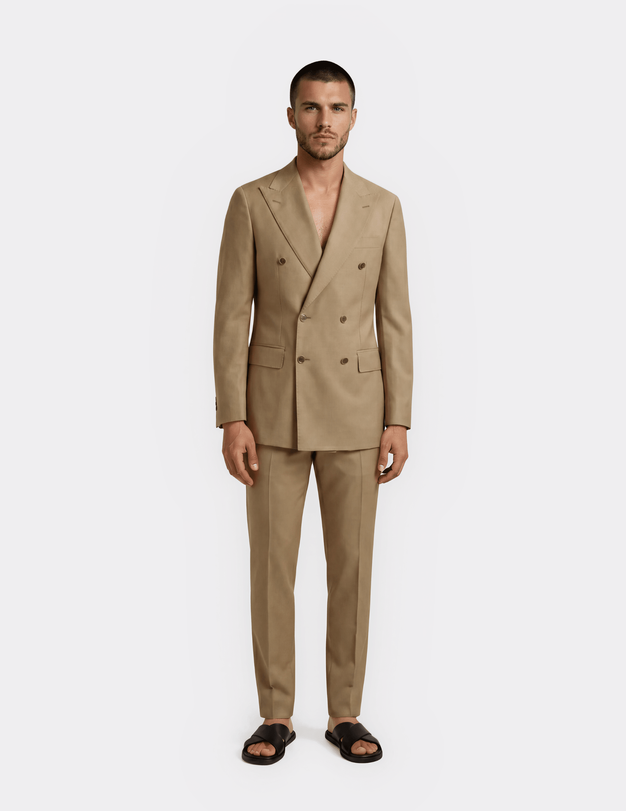 Sahara Sand Double Breasted Suit - Samir Bachkami