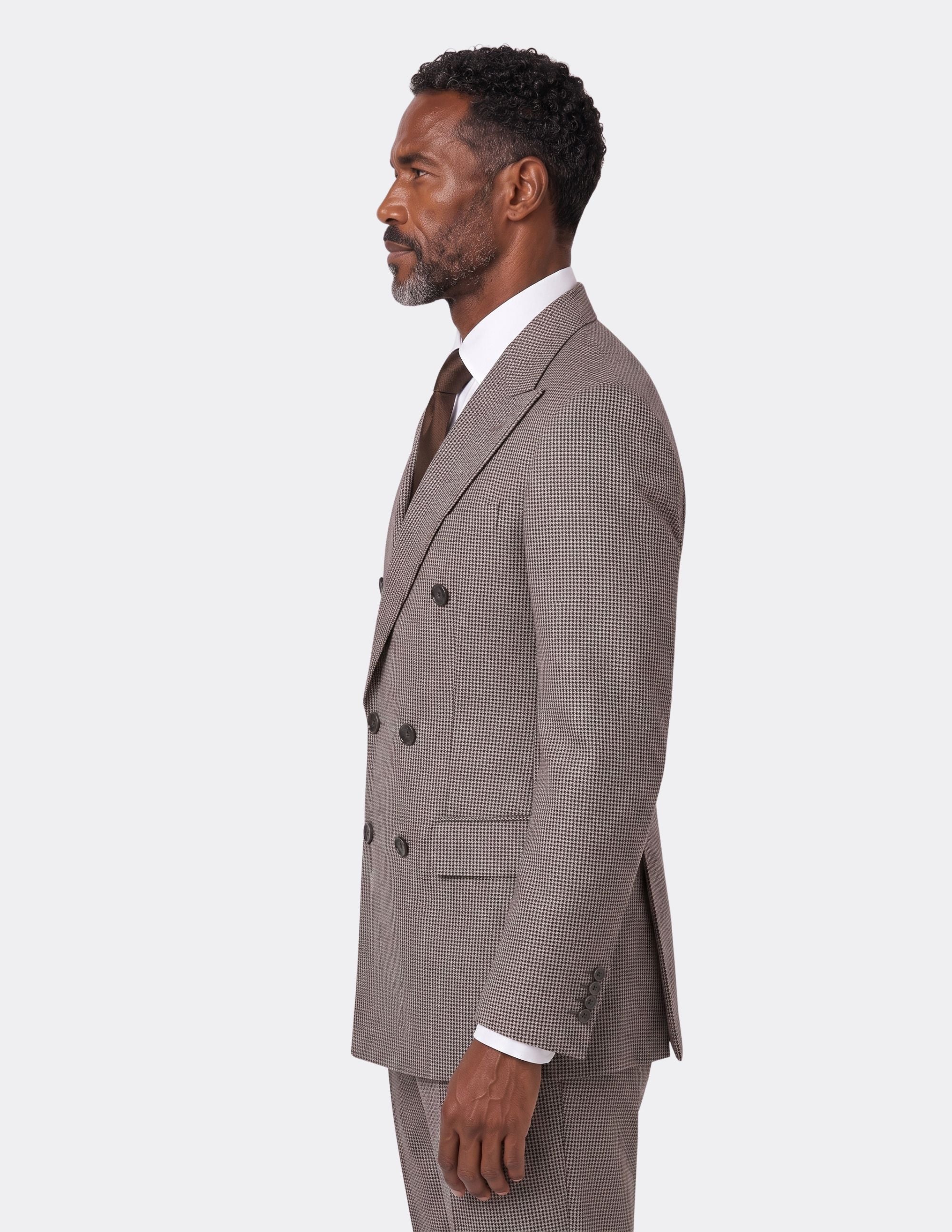 Siena Mocha Double-Breasted Suit - Samir Bachkami