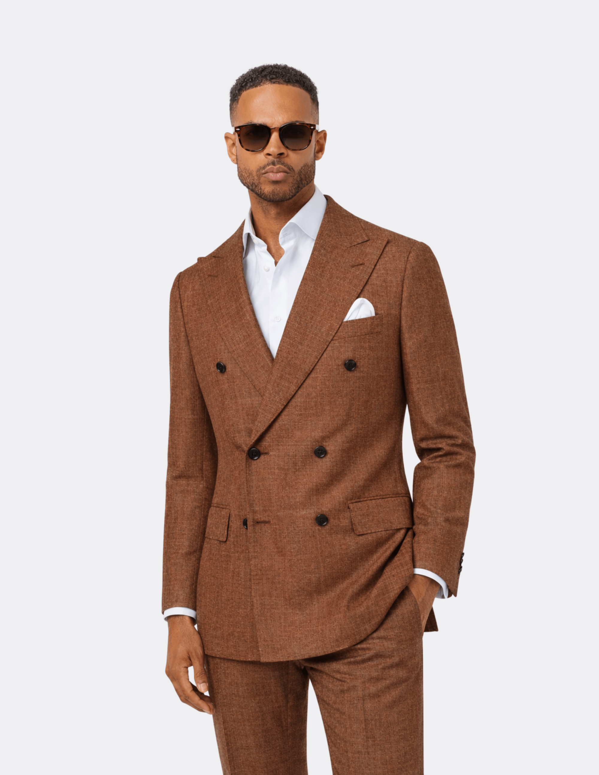 Siena Rust Double Breasted Suit - Samir Bachkami