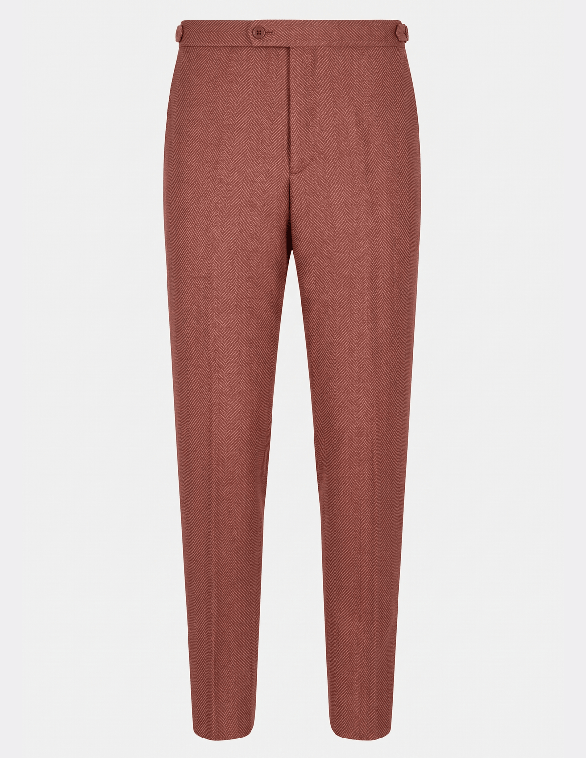 Siena Terracotta Herringbone Double-Breasted Suit - Samir Bachkami