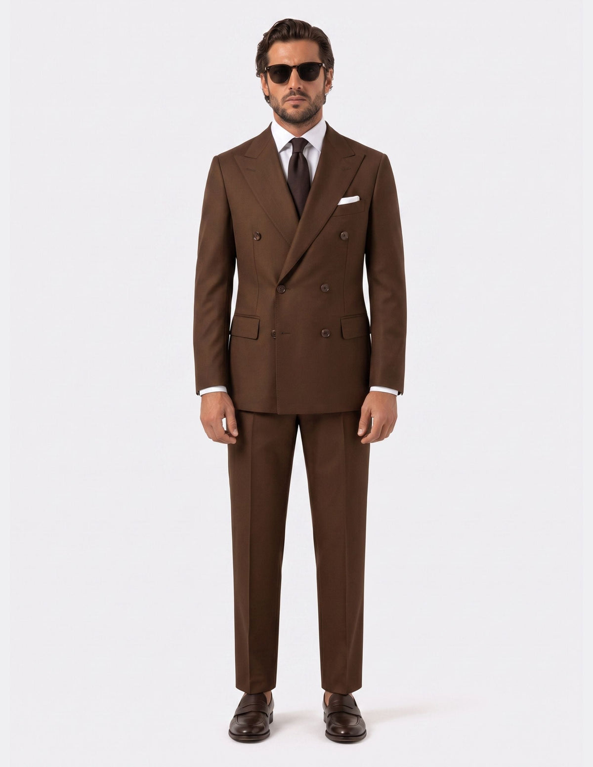 Terra di Noce Double-Breasted Suit - Samir Bachkami