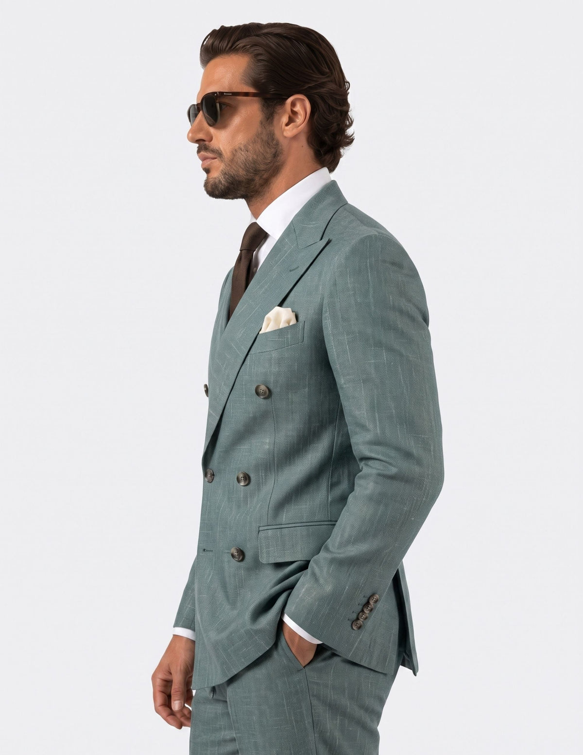 The Alvesso Sage Double-Breasted Suit - Samir Bachkami