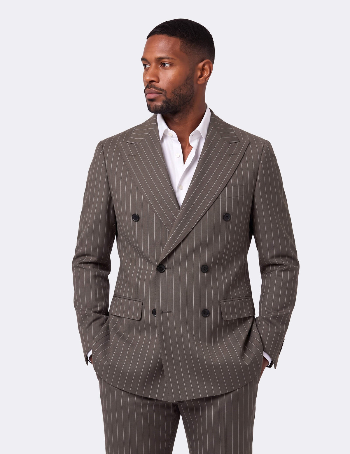 The Aurelio Pinstripe Suit - Samir Bachkami