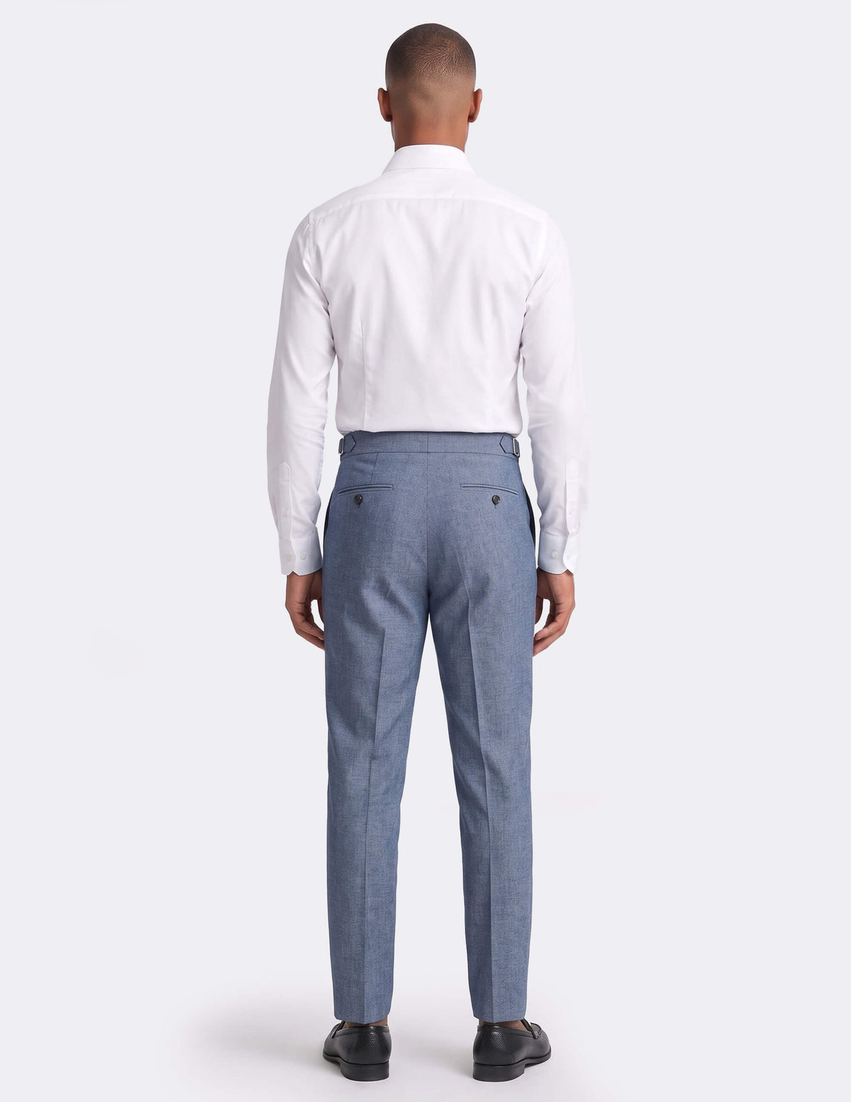 The Avenzio Blue-Grey Trousers - Samir Bachkami