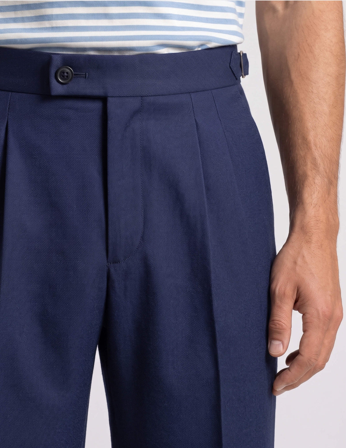 The Azzento Blue Wide-Leg Trousers - Samir Bachkami