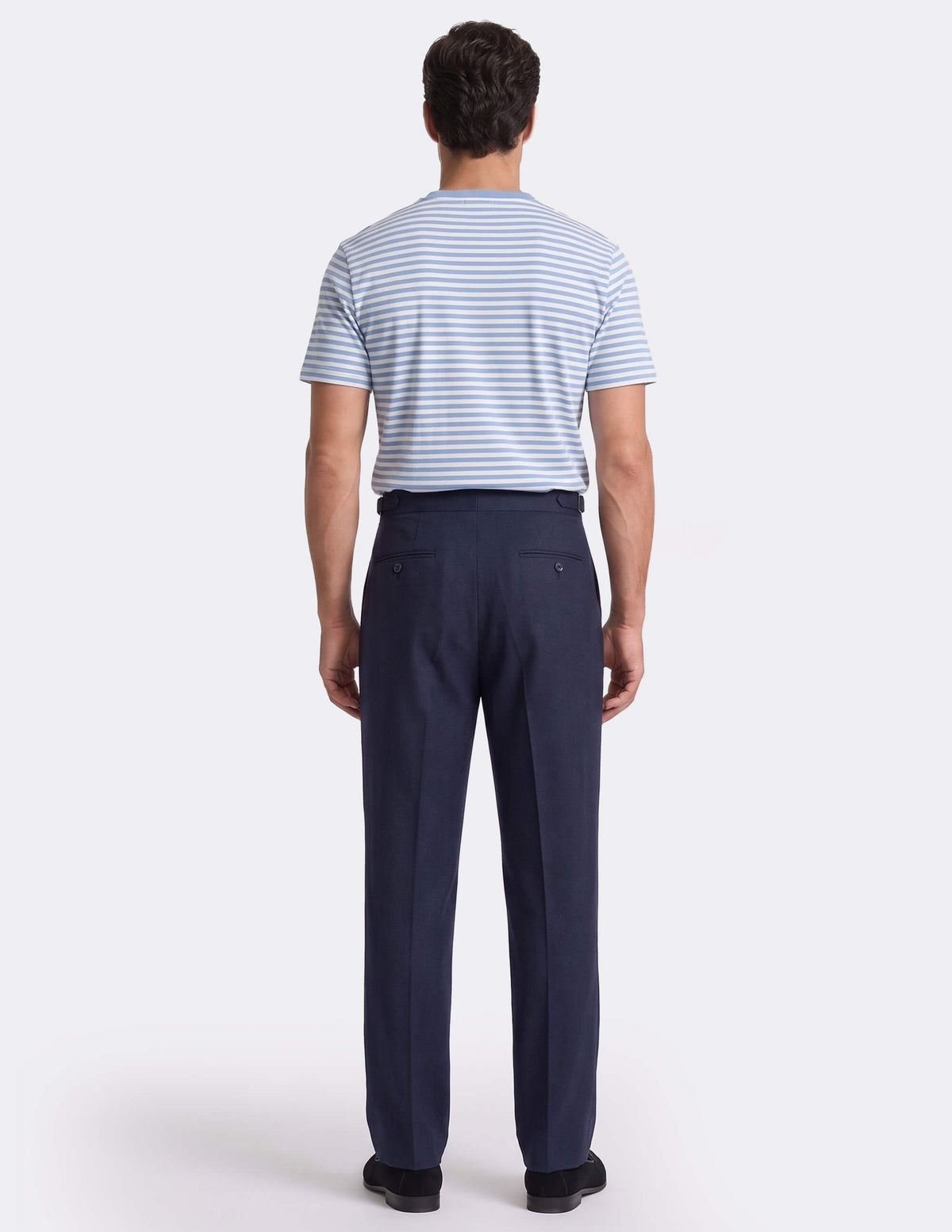 The Azzento Blue Wide-Leg Trousers - Samir Bachkami
