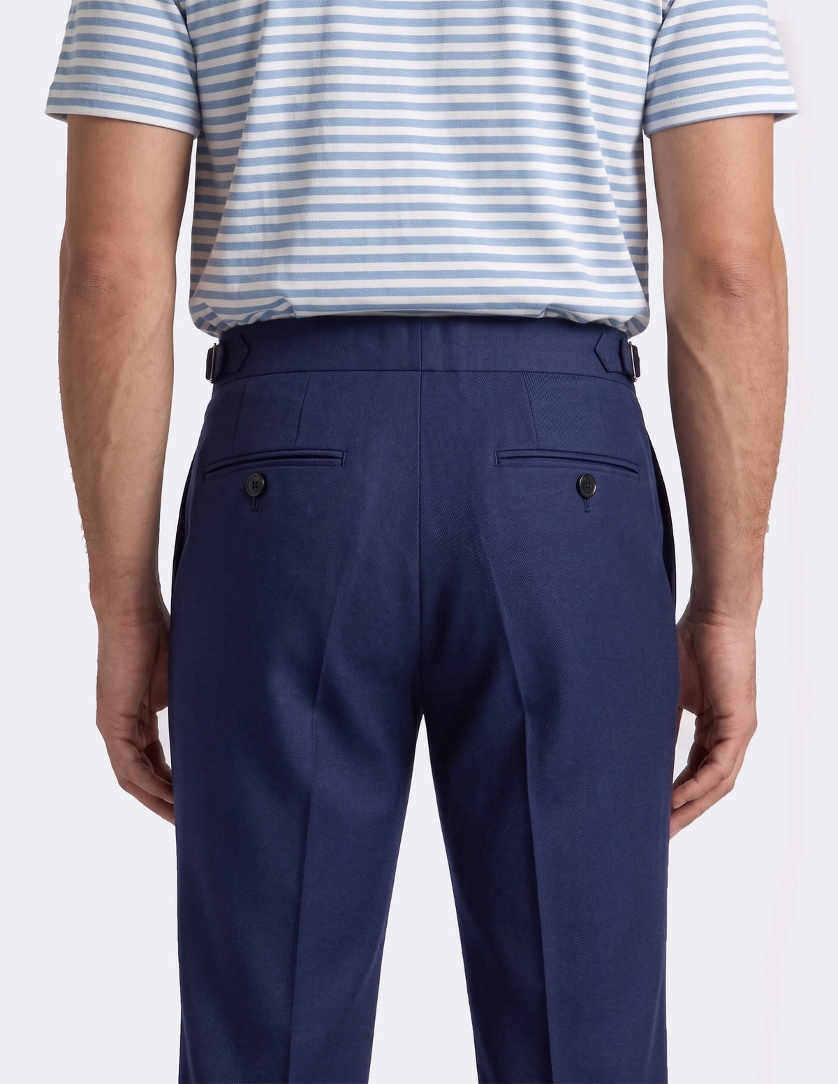 The Azzento Blue Wide-Leg Trousers - Samir Bachkami