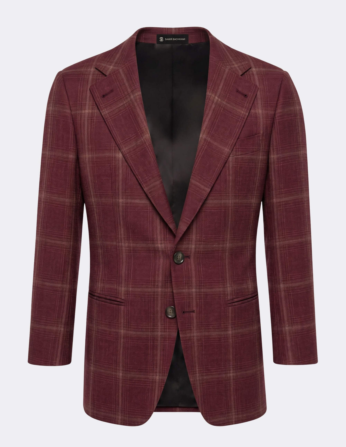 The Barolo Bordeaux Check Jacket - Samir Bachkami