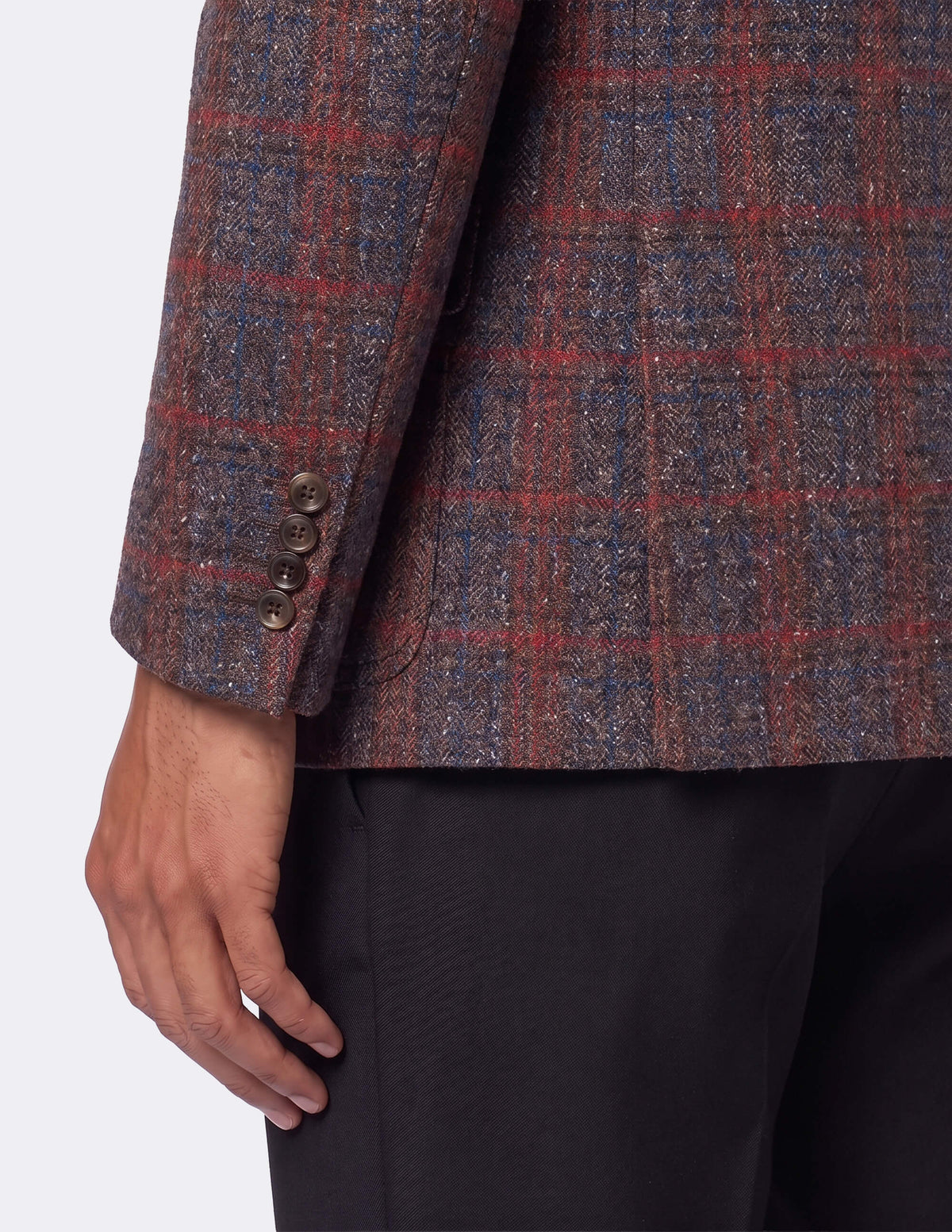 The Bravesso Brown Single-Breasted Jacket - Samir Bachkami