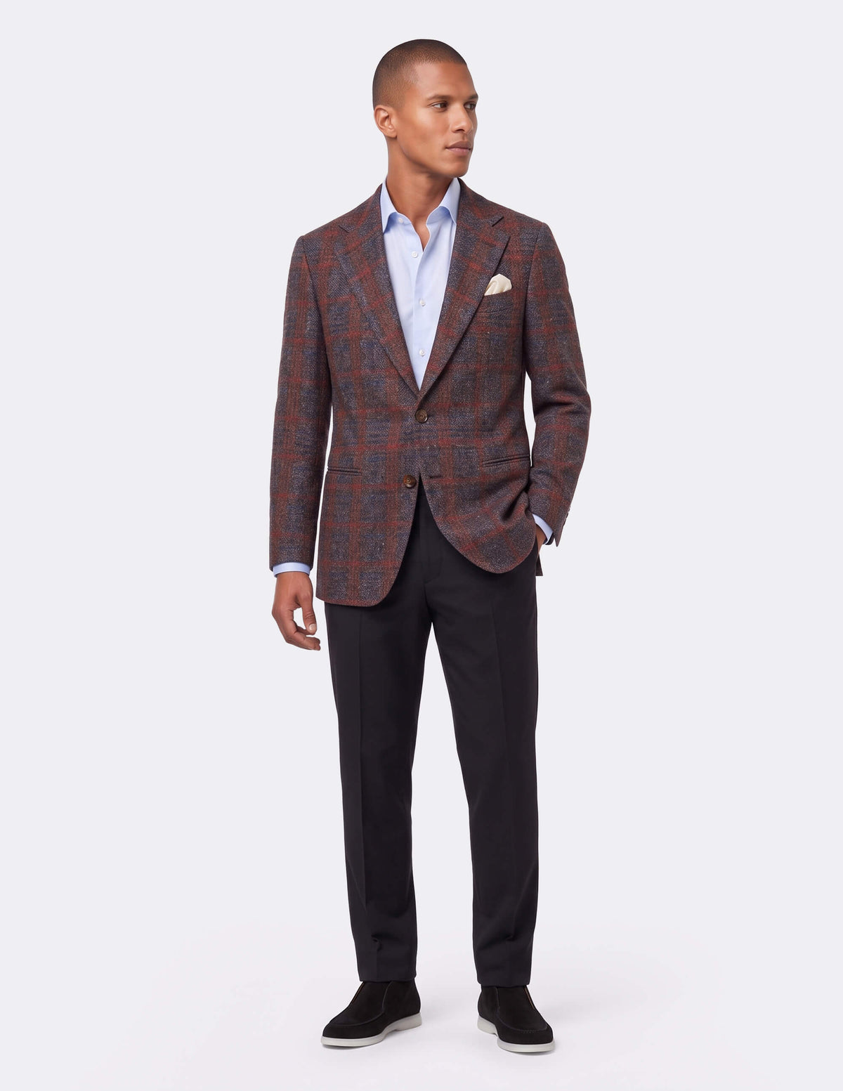 The Bravesso Brown Single-Breasted Jacket - Samir Bachkami