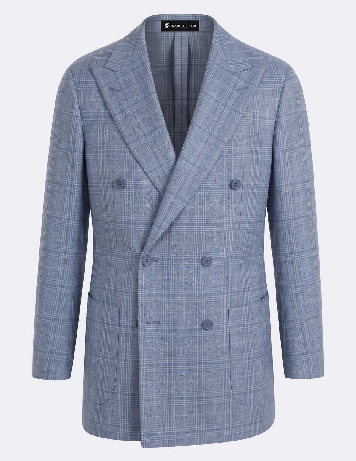The Bruma Celeste Double-Breasted Jacket - Samir Bachkami