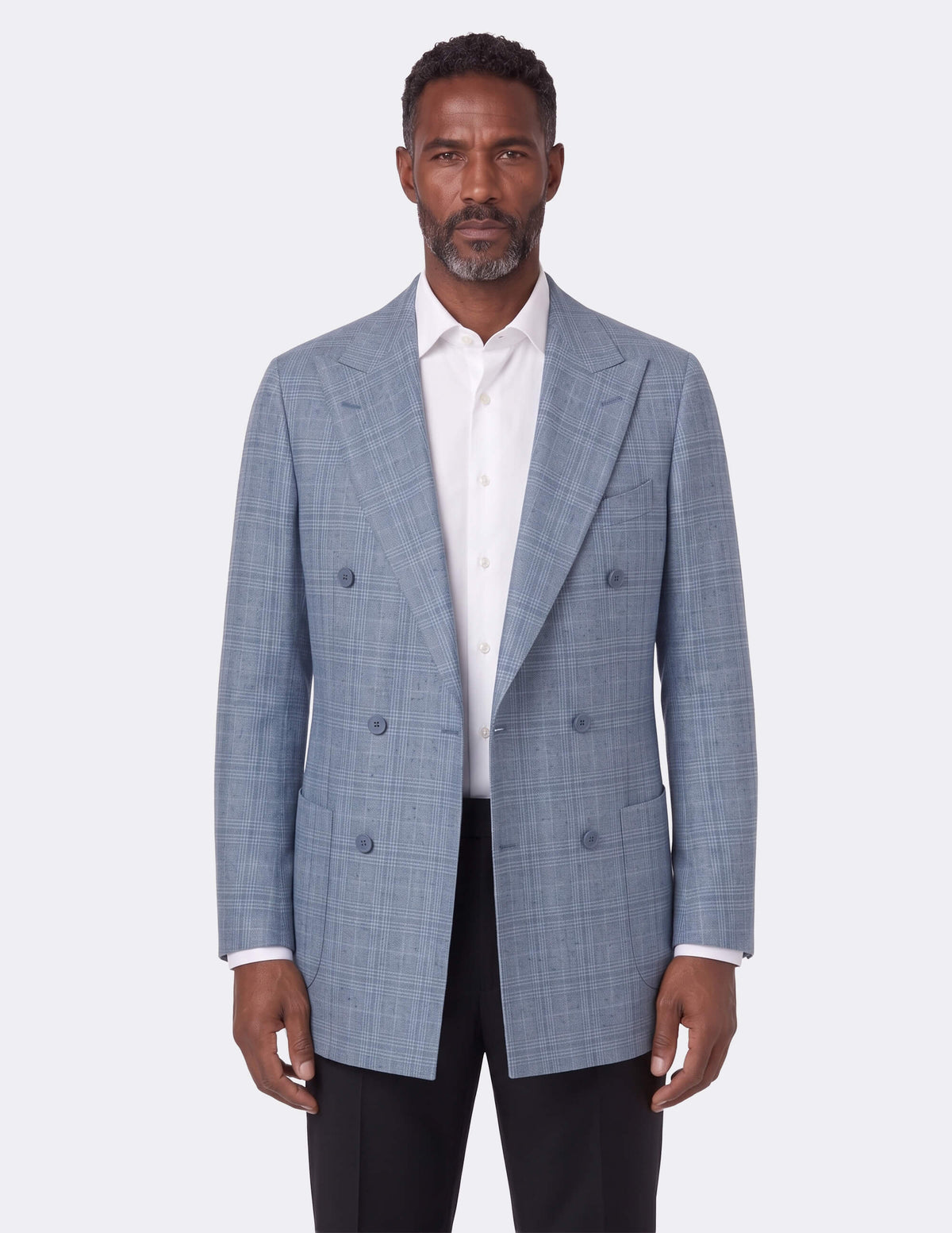 The Bruma Celeste Double-Breasted Jacket - Samir Bachkami