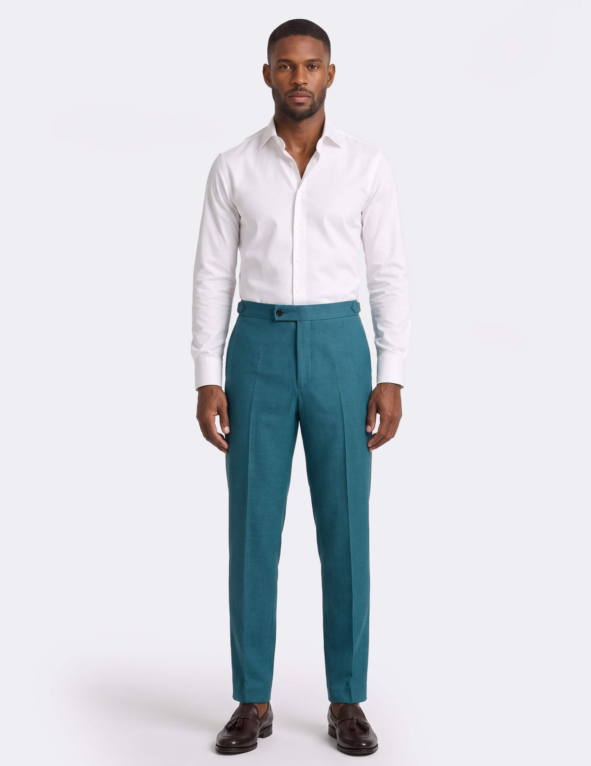 The Casvero Petrol Trousers - Samir Bachkami