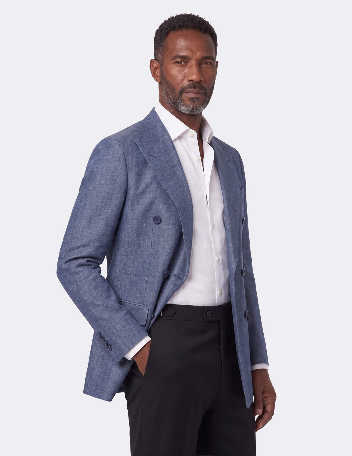 The Cielo d'Ardesia Double-Breasted Jacket - Samir Bachkami