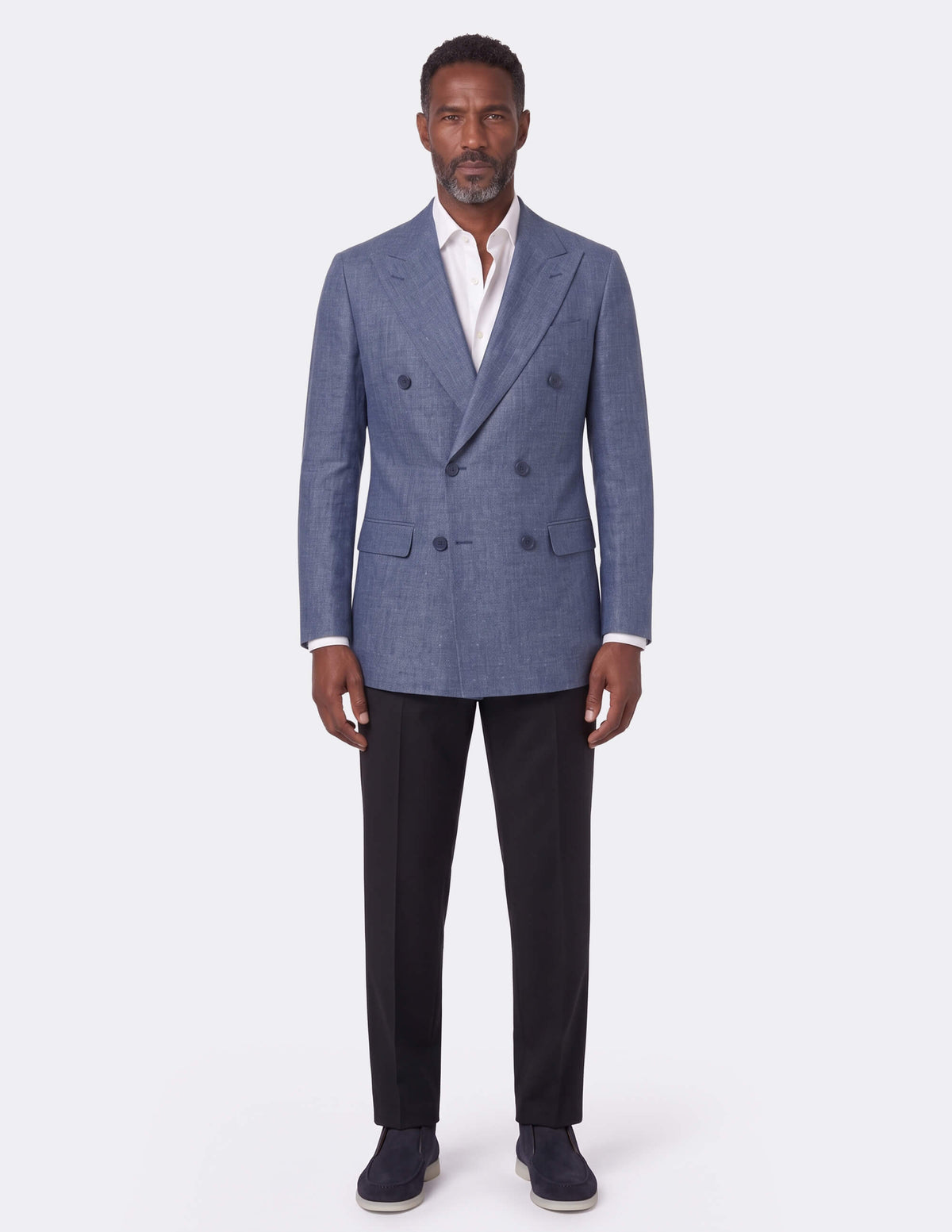 The Cielo d'Ardesia Double-Breasted Jacket - Samir Bachkami