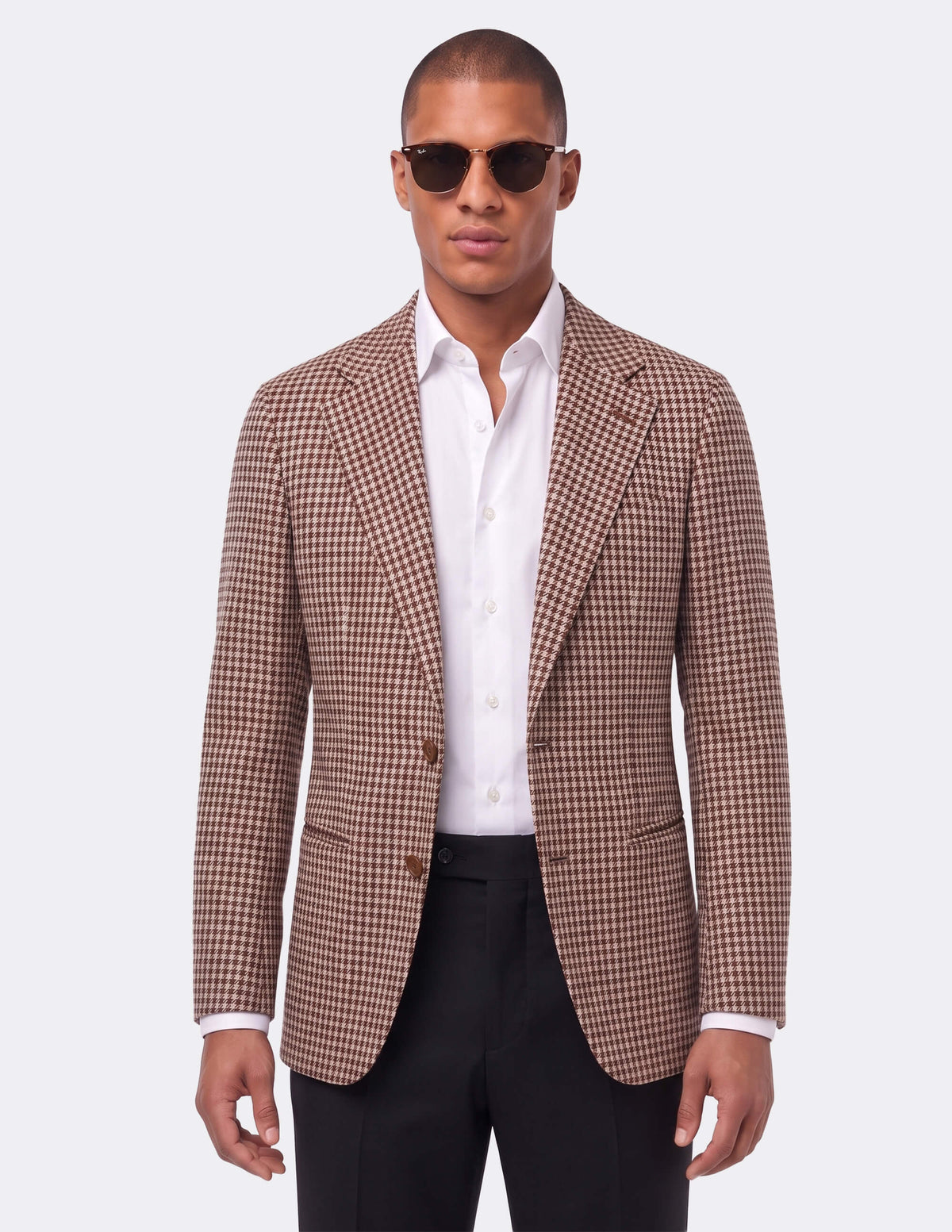 The Corvesso Houndstooth Single-Breasted Jacket - Samir Bachkami