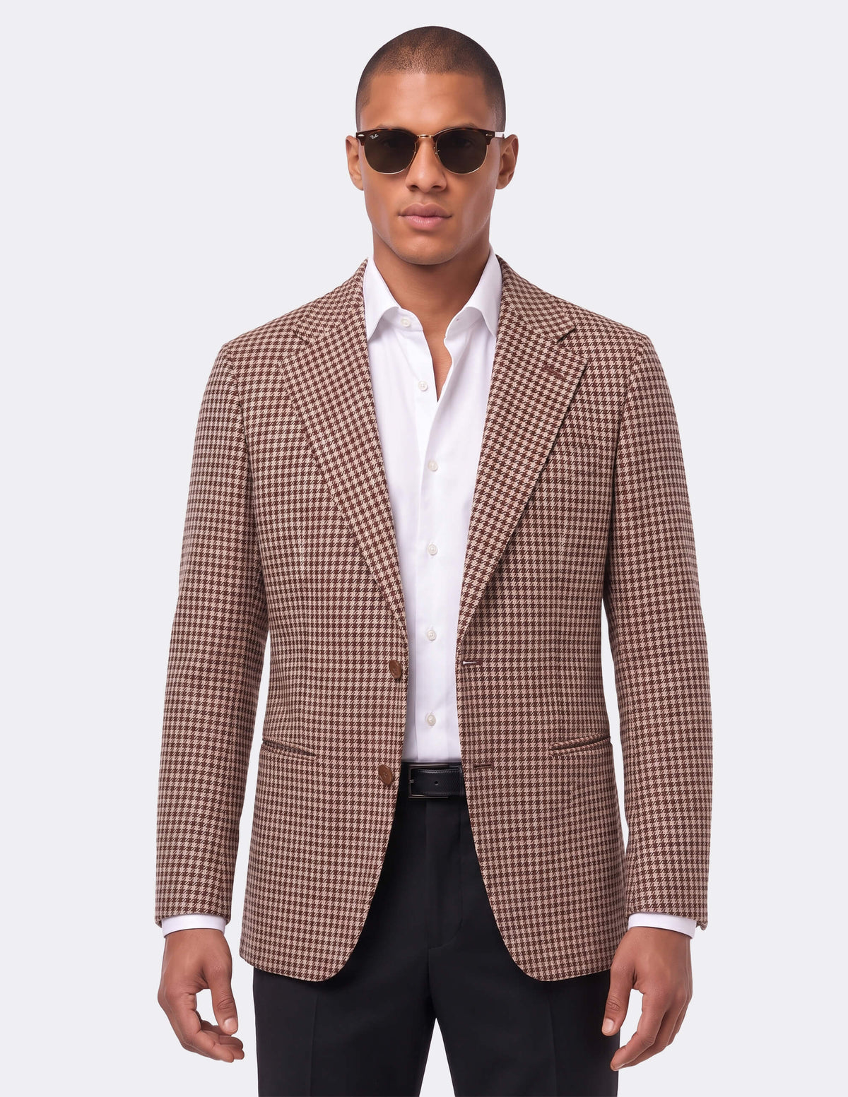 The Corvesso Houndstooth Single-Breasted Jacket - Samir Bachkami