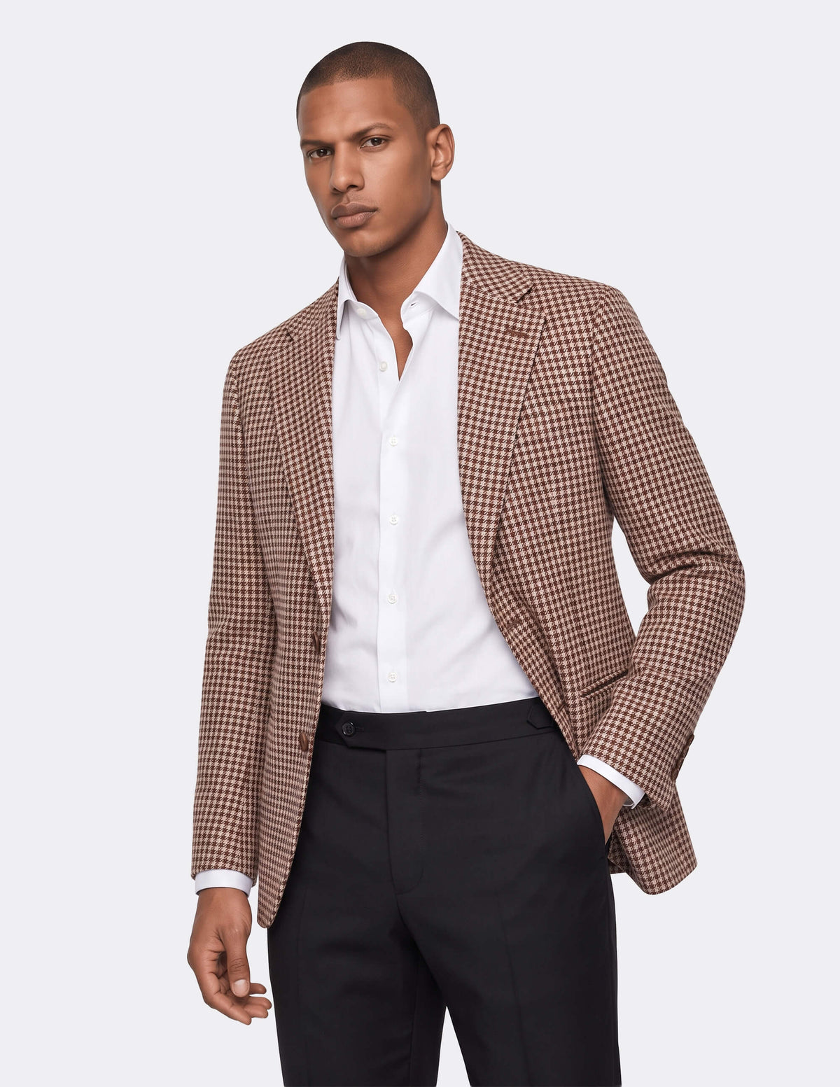 The Corvesso Houndstooth Single-Breasted Jacket - Samir Bachkami