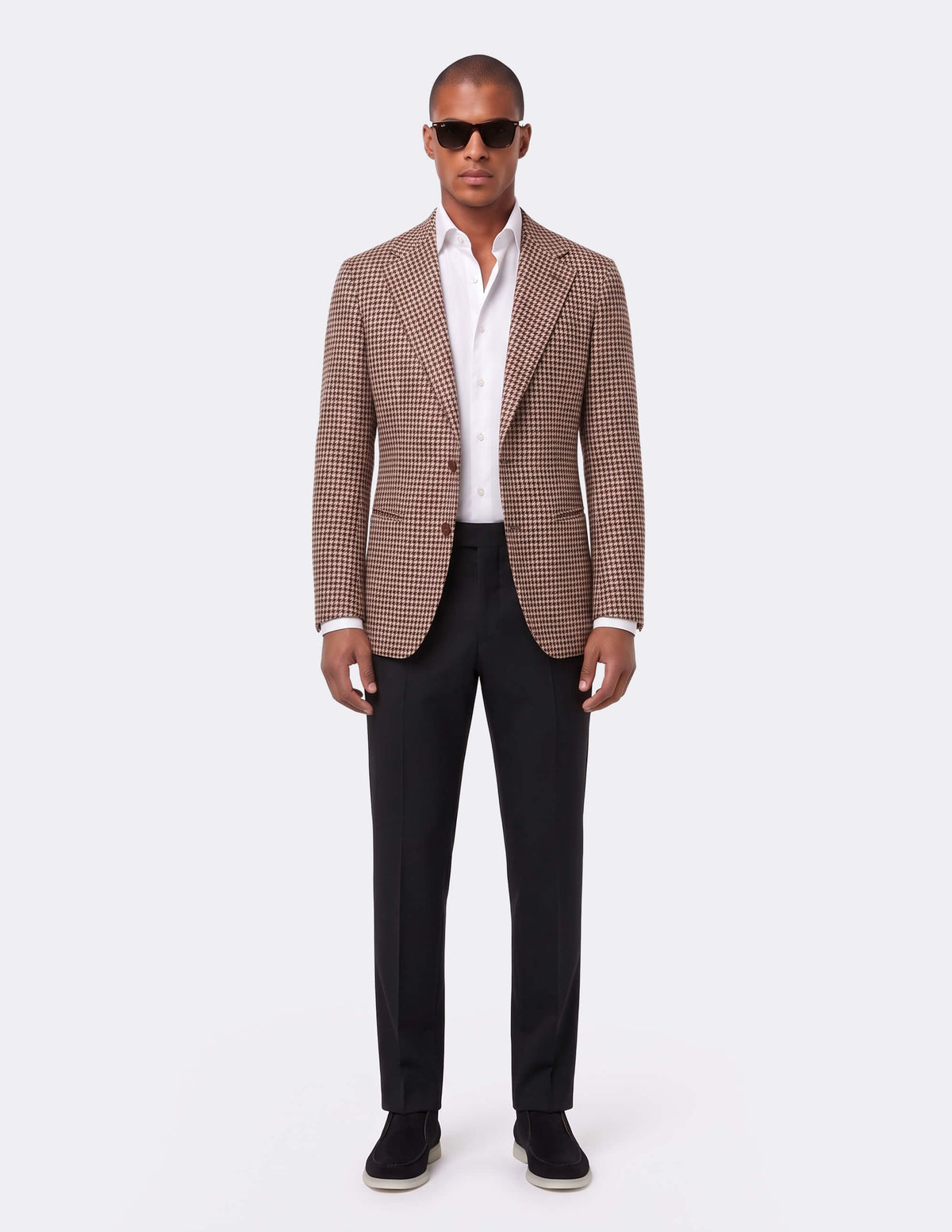 The Corvesso Houndstooth Single-Breasted Jacket - Samir Bachkami