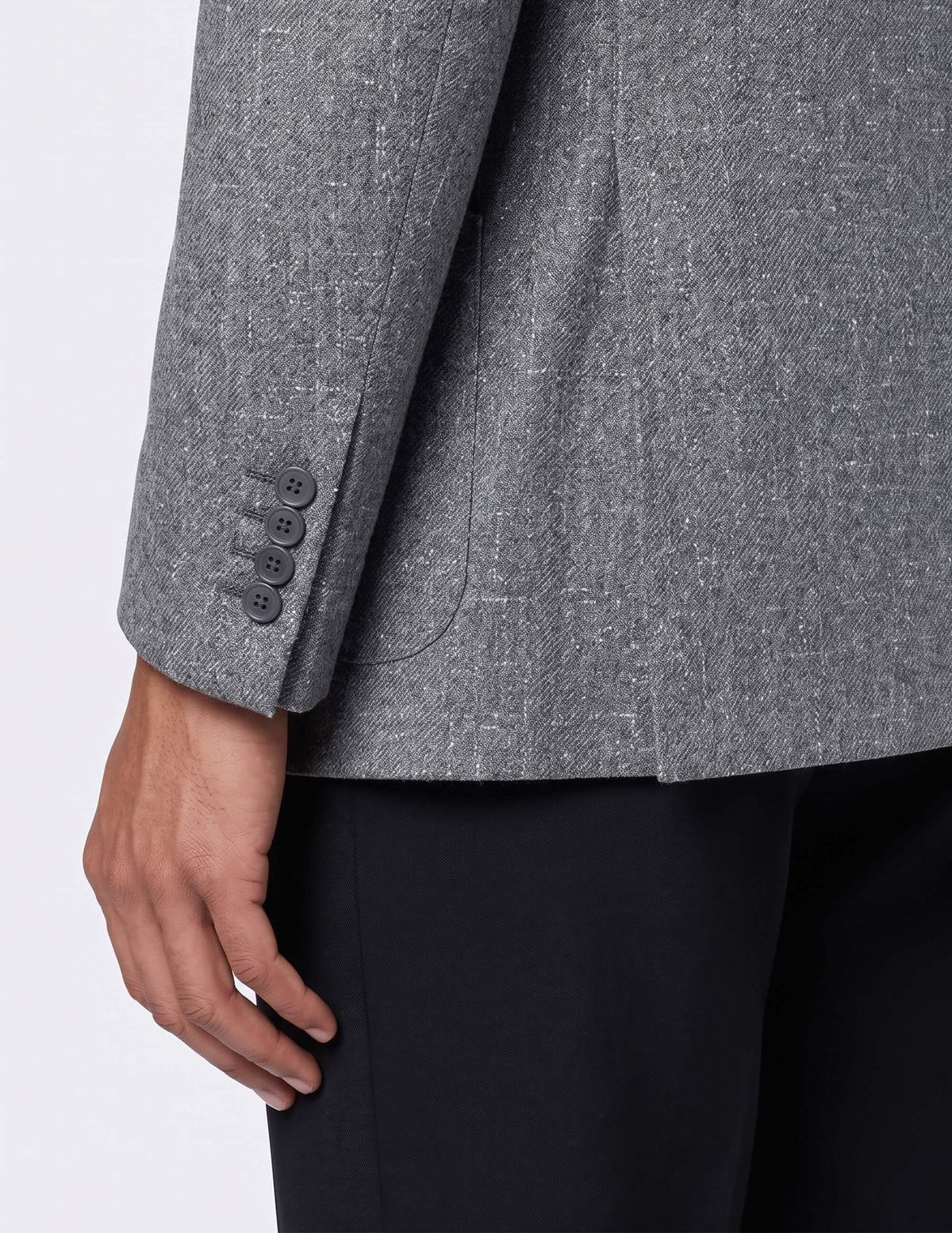 The Dolomiti Grey Double-Breasted Jacket - Samir Bachkami