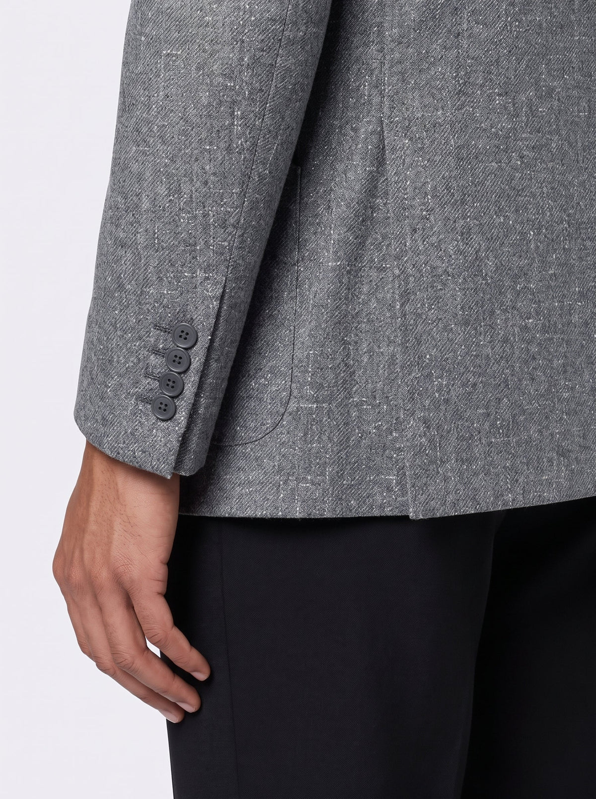 The Dolomiti Grey Double-Breasted Jacket - Samir Bachkami
