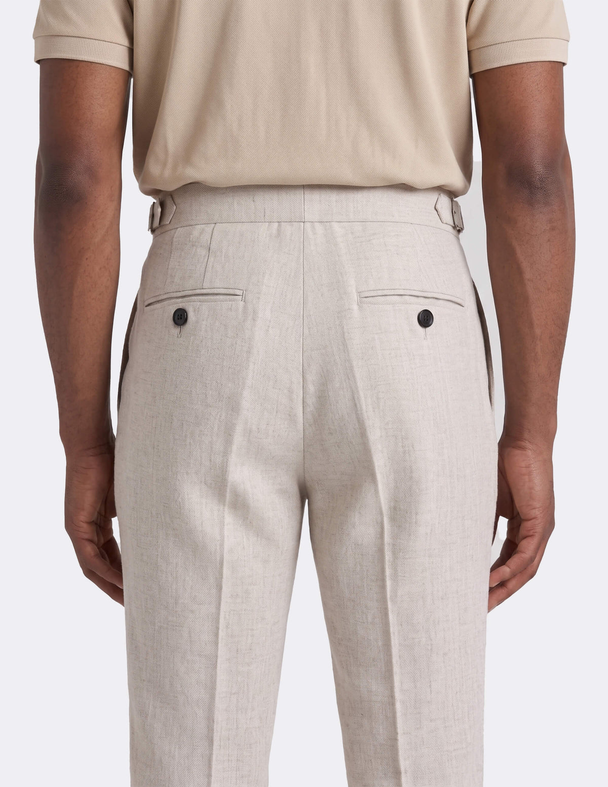 The Elarno Ivory Wide-Leg Trousers - Samir Bachkami