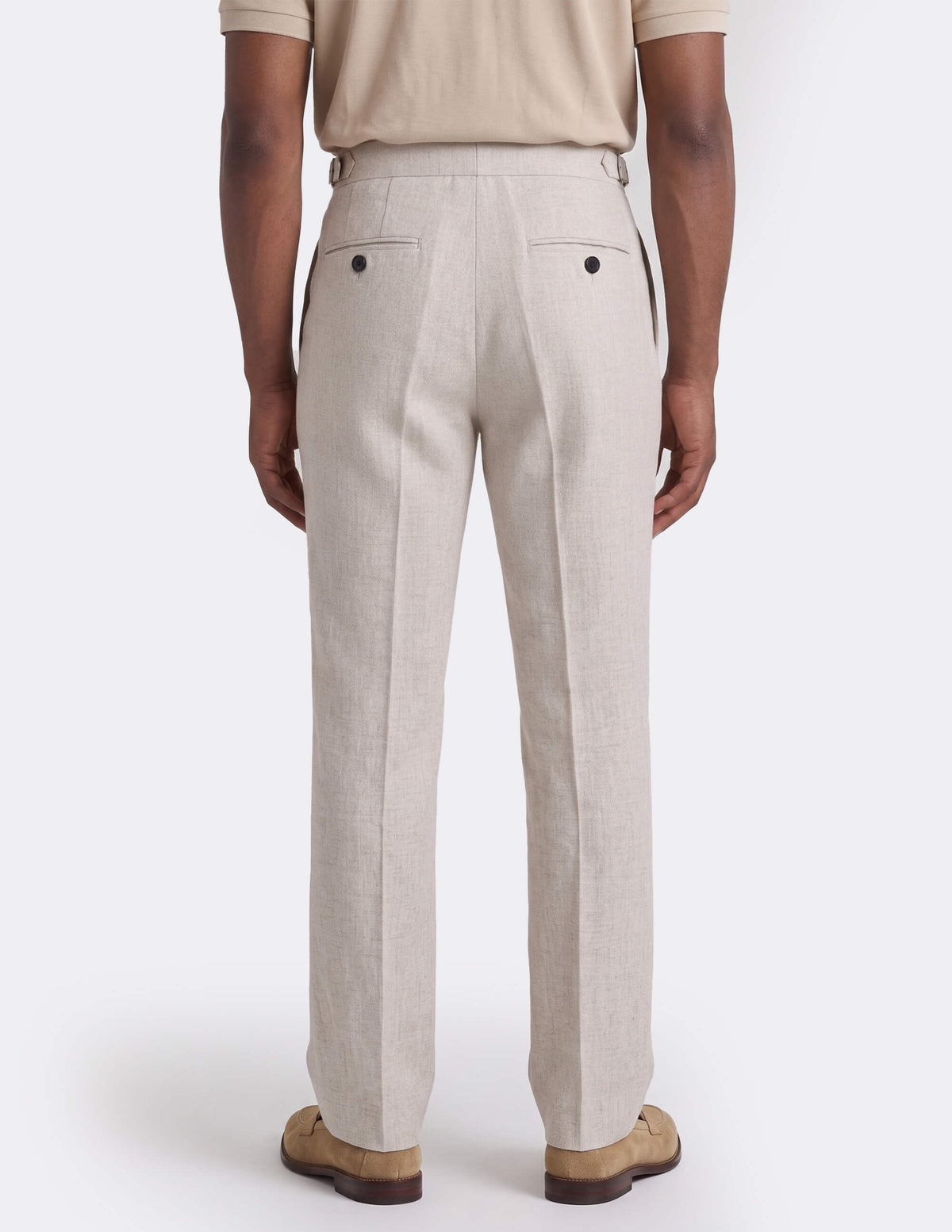 The Elarno Ivory Wide-Leg Trousers - Samir Bachkami