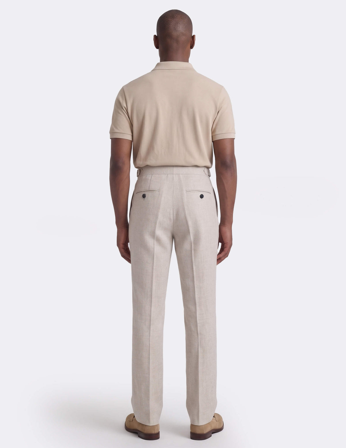 The Elarno Ivory Wide-Leg Trousers - Samir Bachkami
