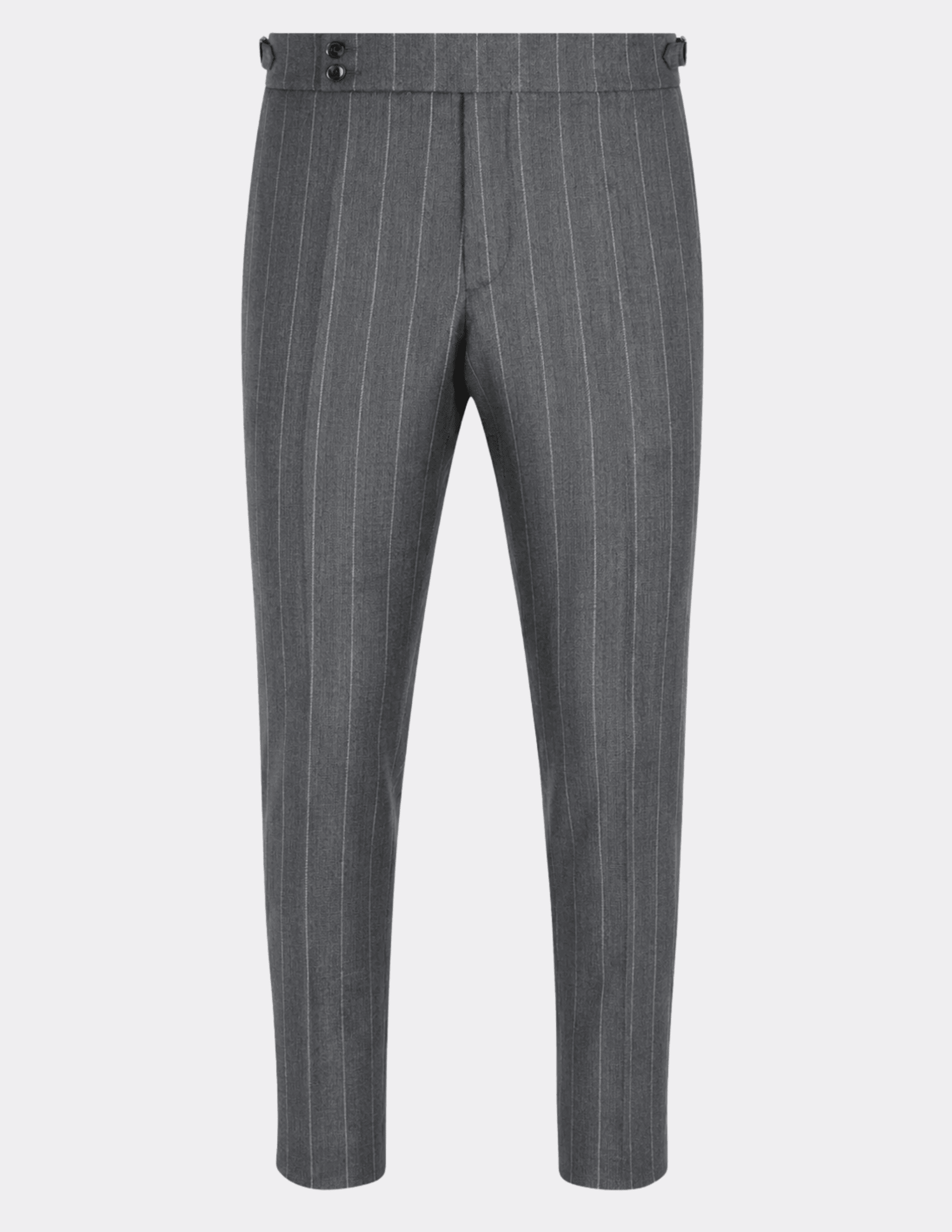 The Grey Stripe Trousers Double Button - MTO - Samir Bachkami