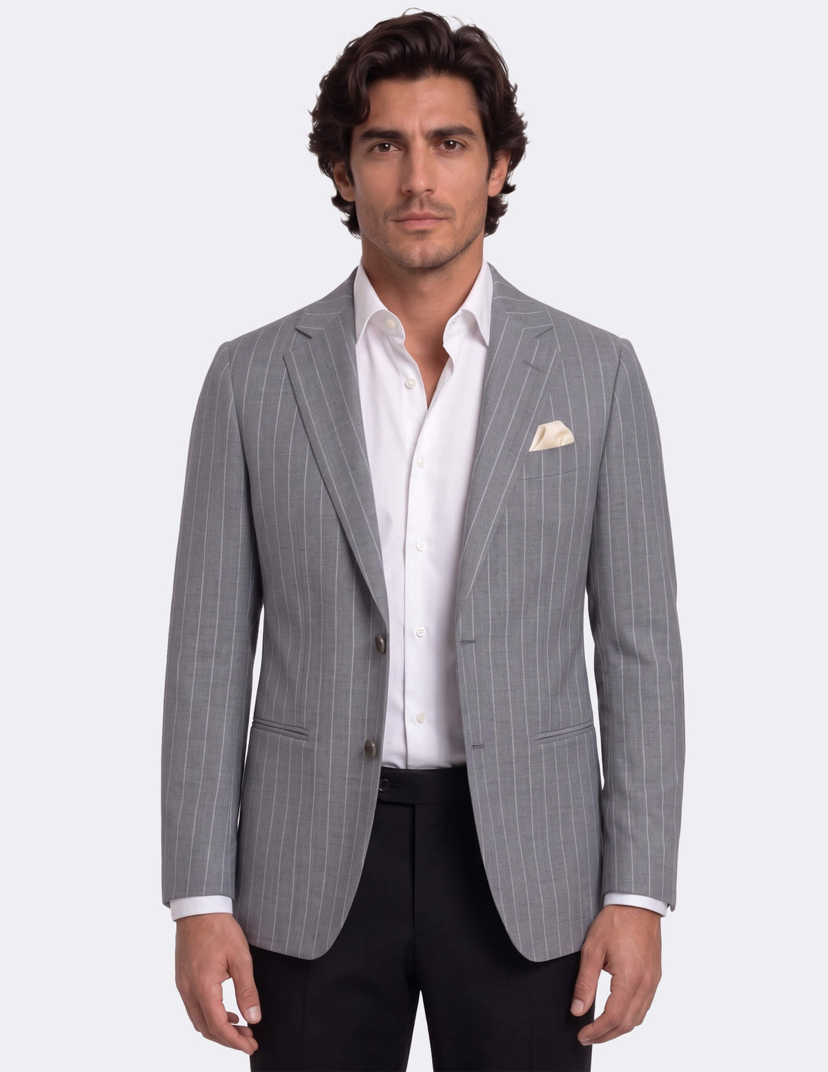 The Grigio Sovrano Pinstripe Jacket - Samir Bachkami