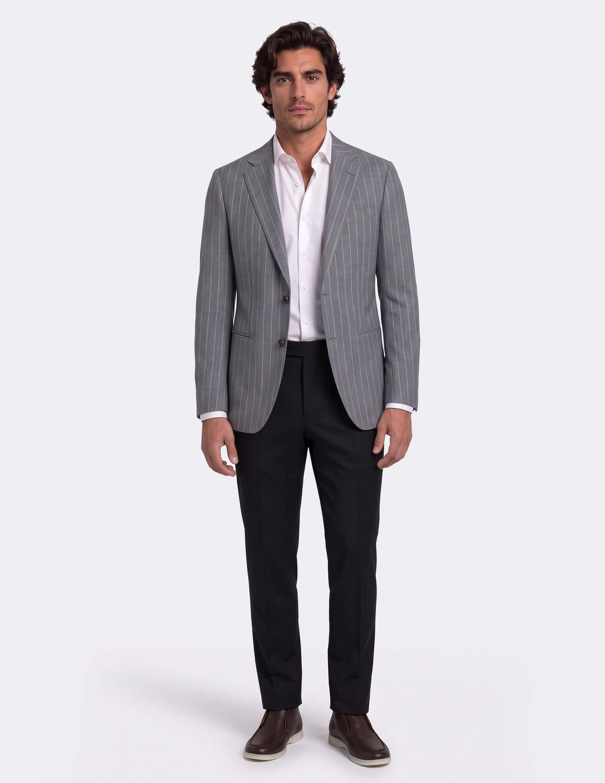 The Grigio Sovrano Pinstripe Jacket - Samir Bachkami