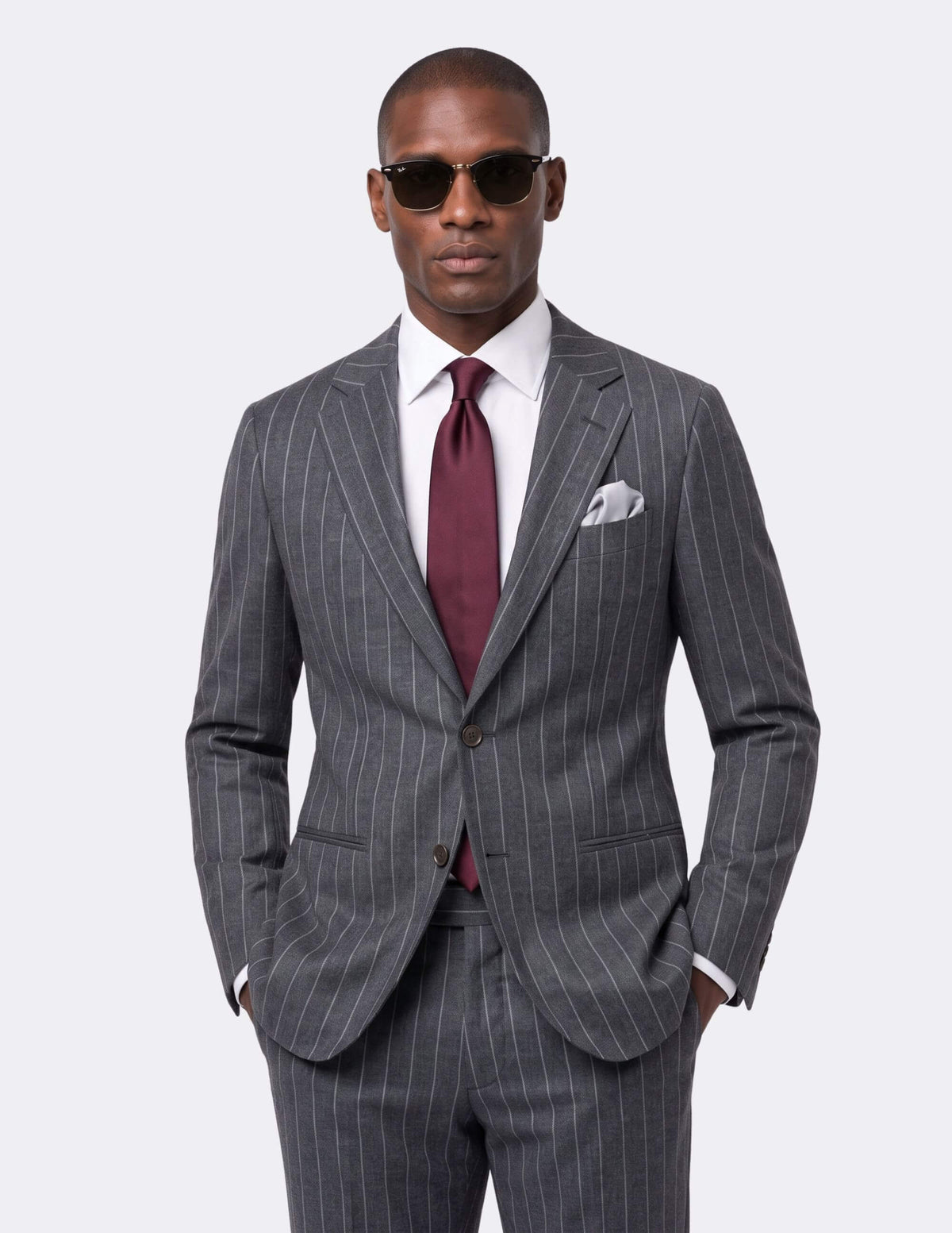 The Kensington Charcoal Single Breasted Suit - Samir Bachkami