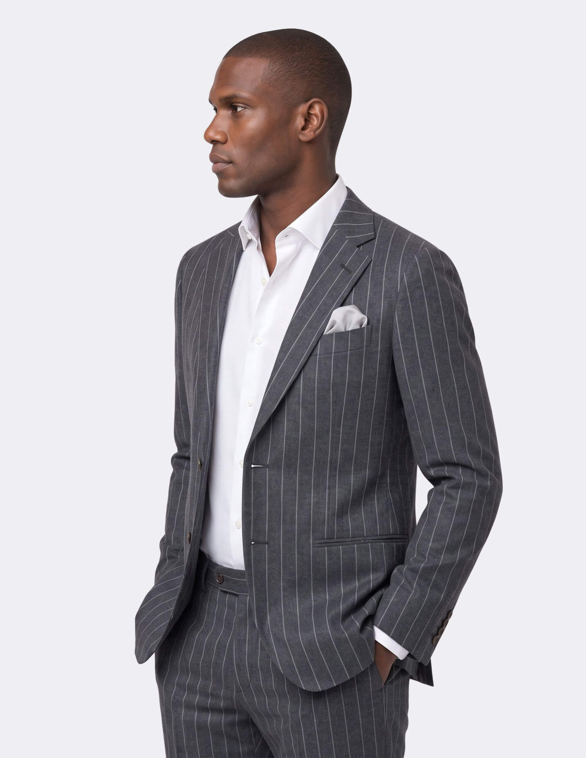The Kensington Charcoal Single Breasted Suit - Samir Bachkami