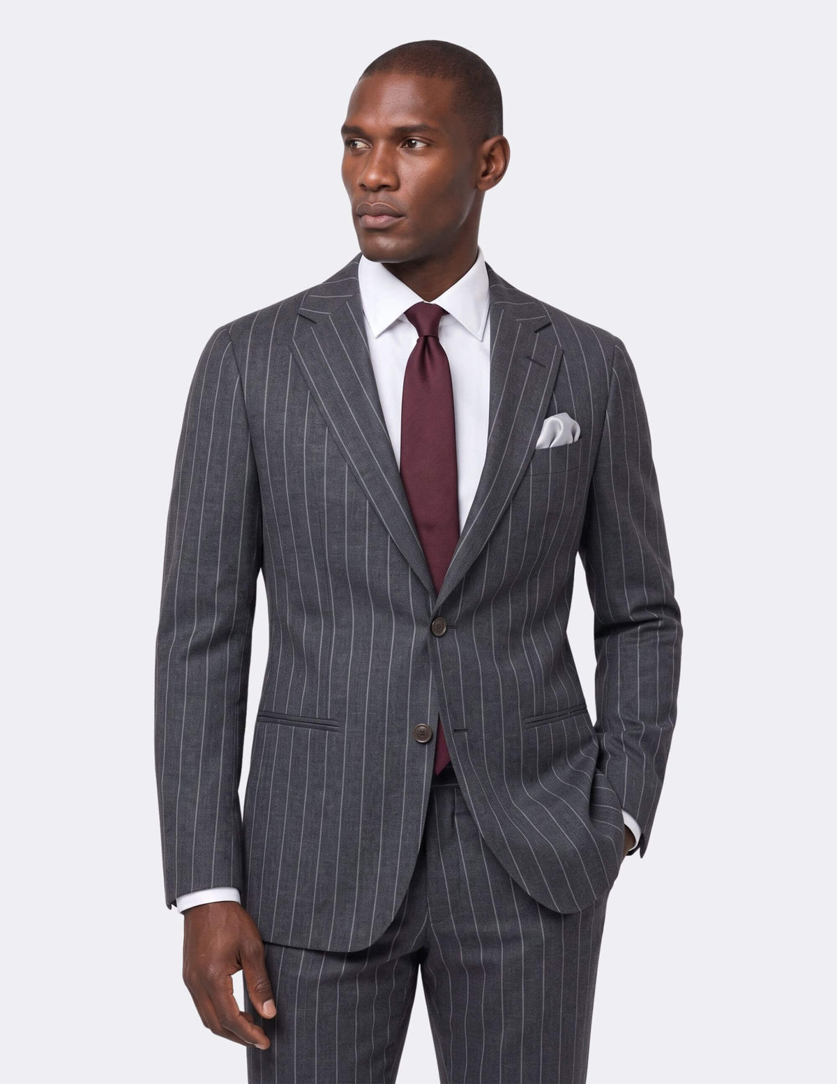 The Kensington Charcoal Single Breasted Suit - Samir Bachkami