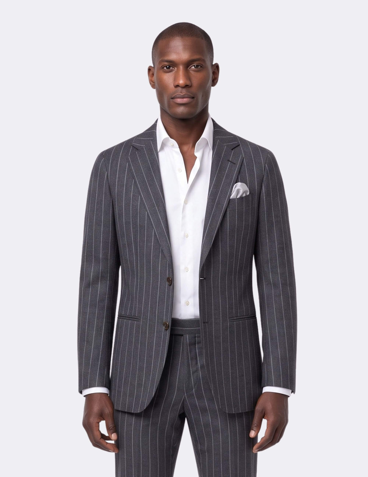 The Kensington Charcoal Single Breasted Suit - Samir Bachkami