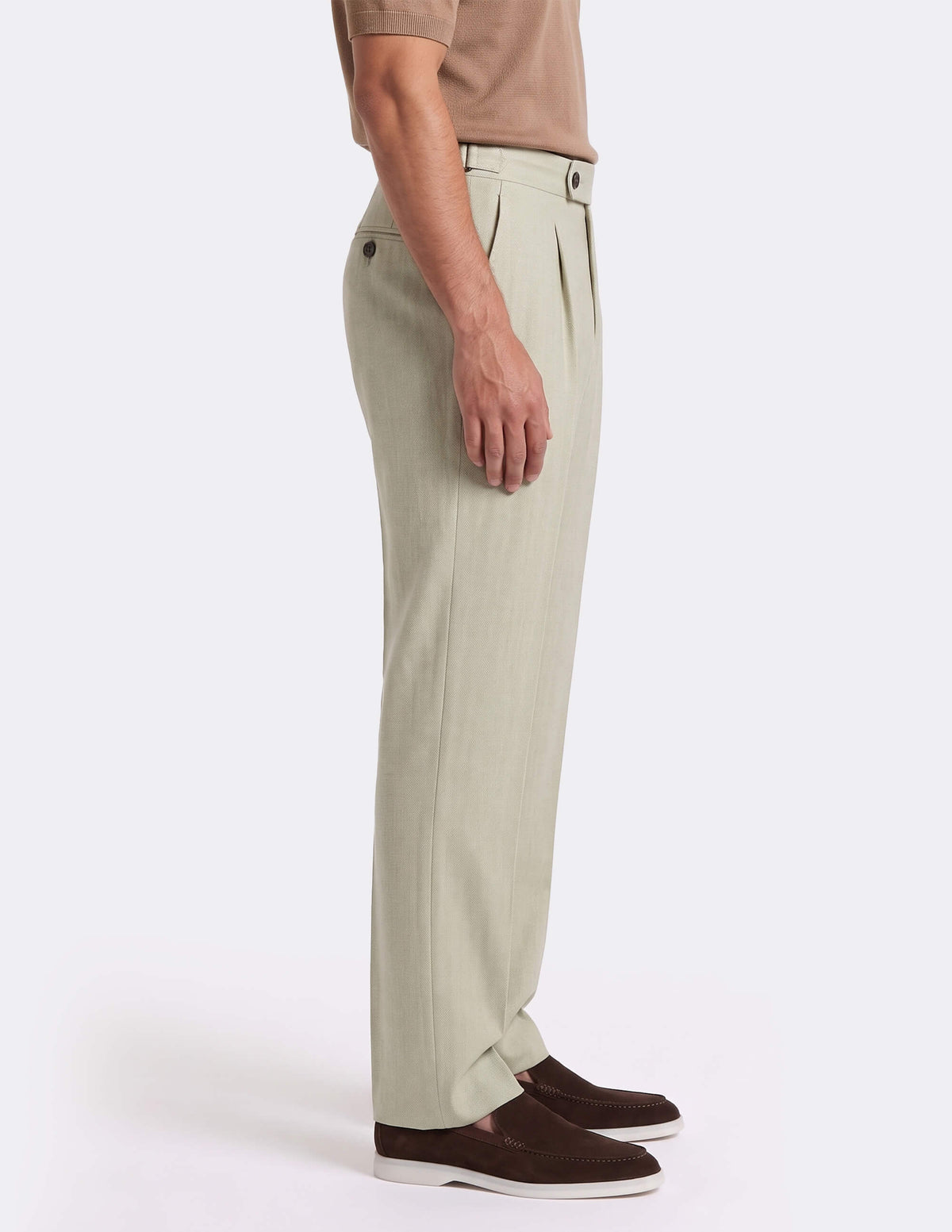The Liorno Stone Wide-Leg Trousers - Samir Bachkami