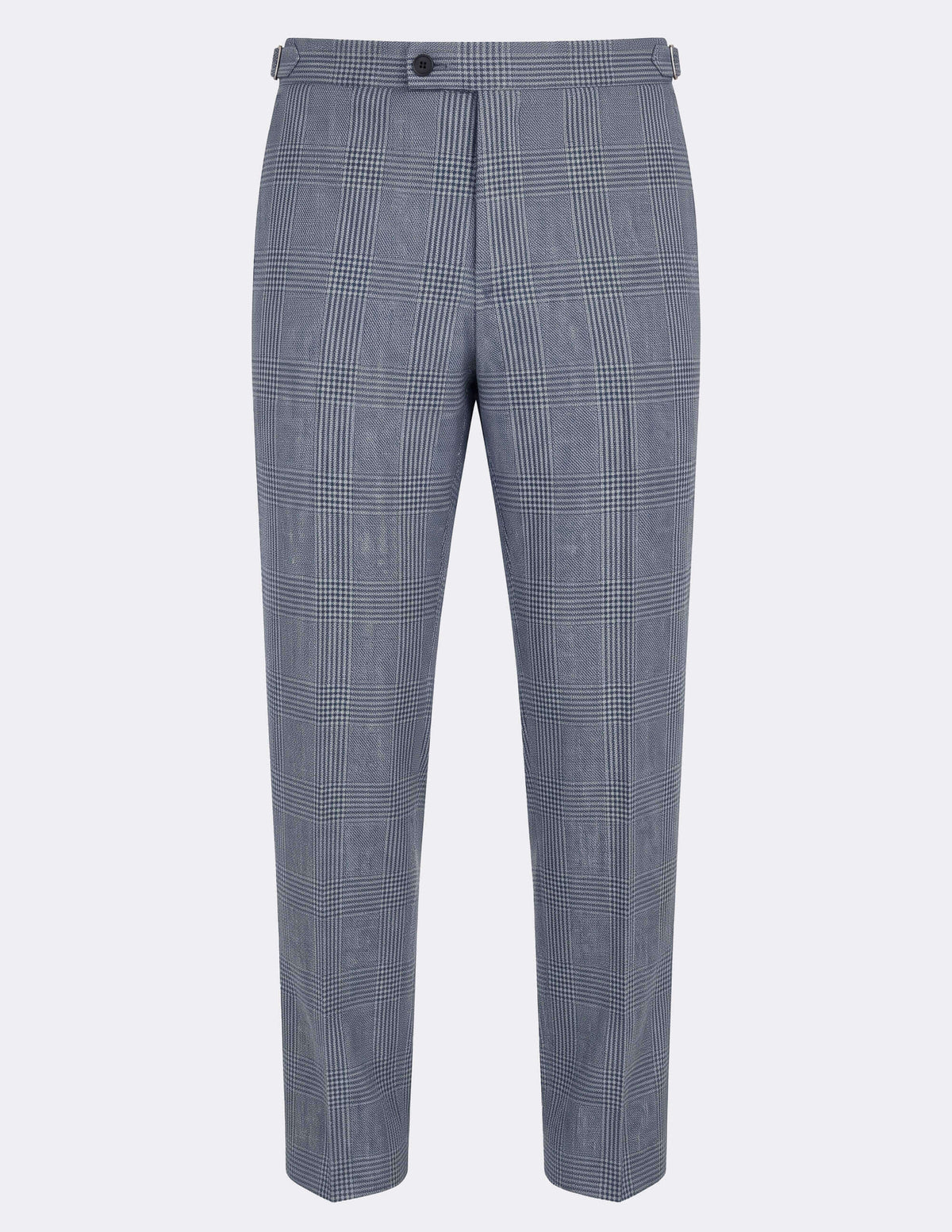The Lurento Blue Check Trousers - Samir Bachkami