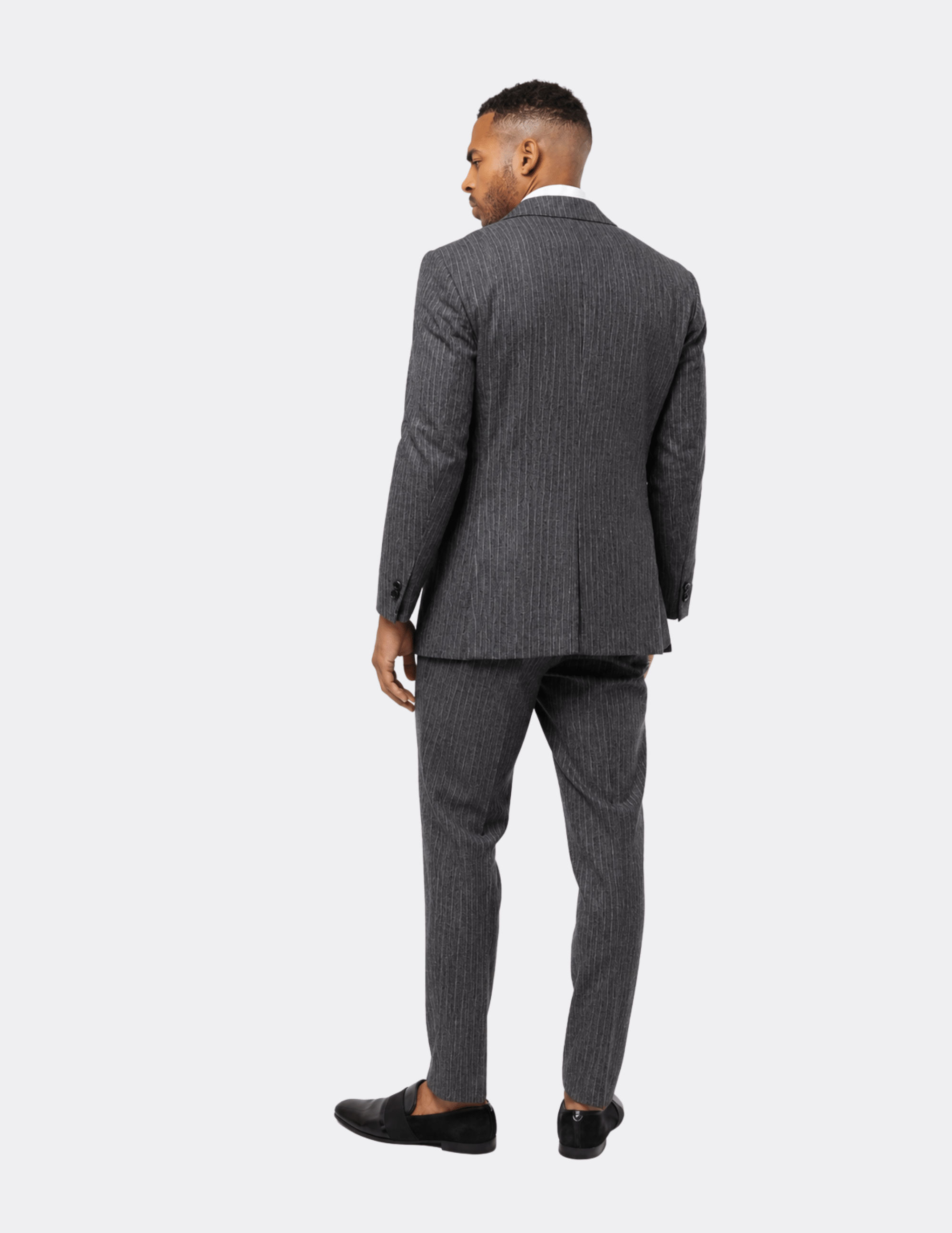 The Milan Charcoal Double - Breasted Suit - Samir Bachkami