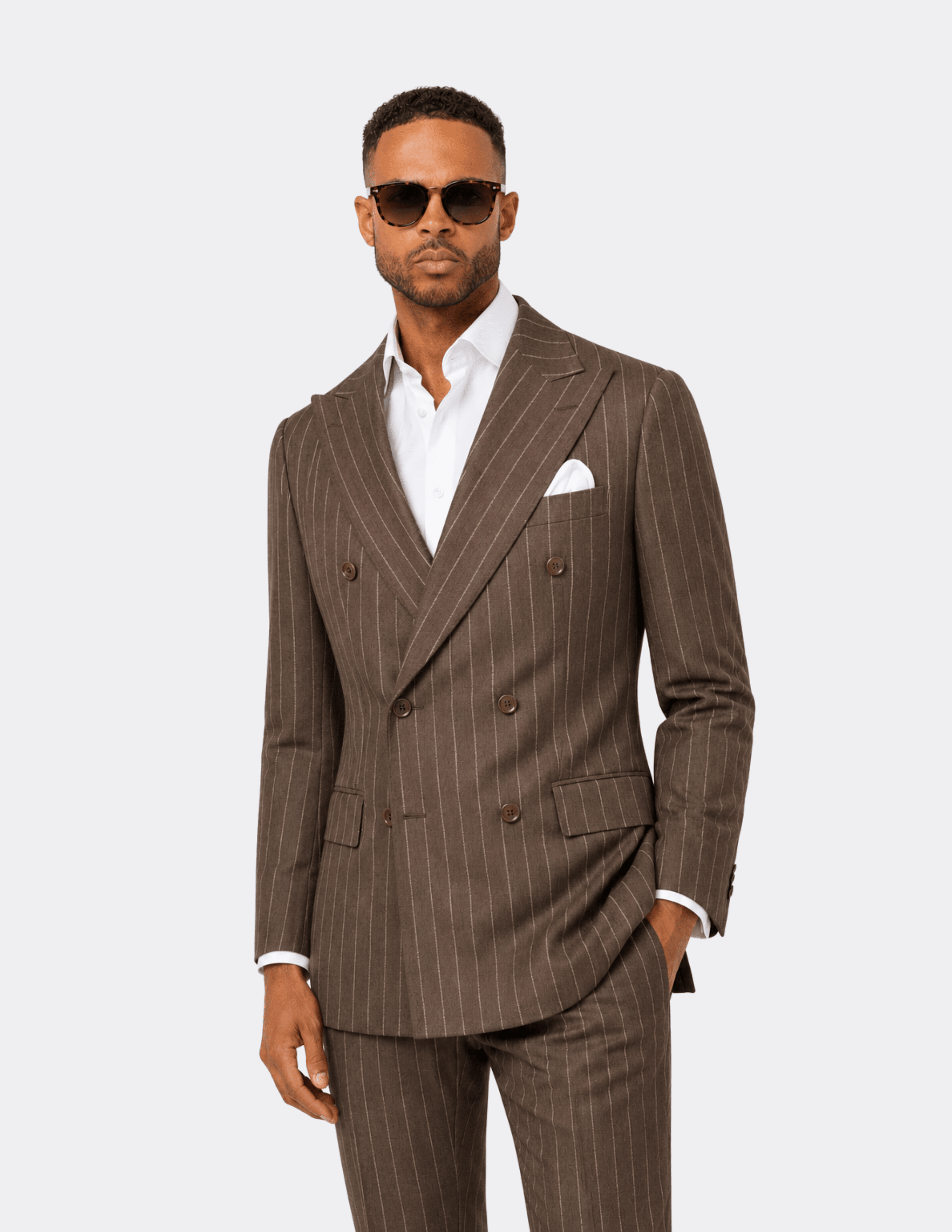 The Milano Stripe Double - Breasted Suit - Samir Bachkami