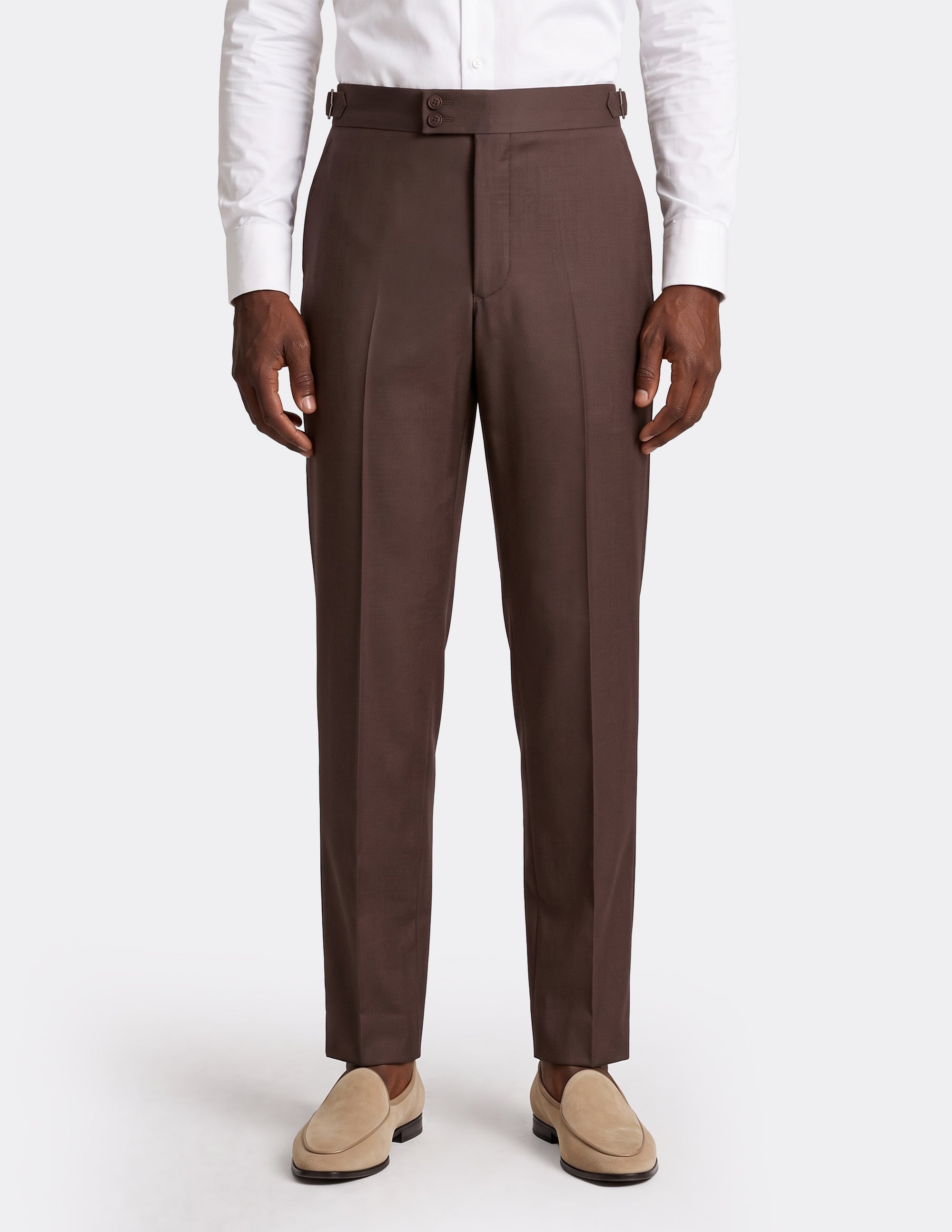The Modena Dark Chocolate DB Trousers - Samir Bachkami